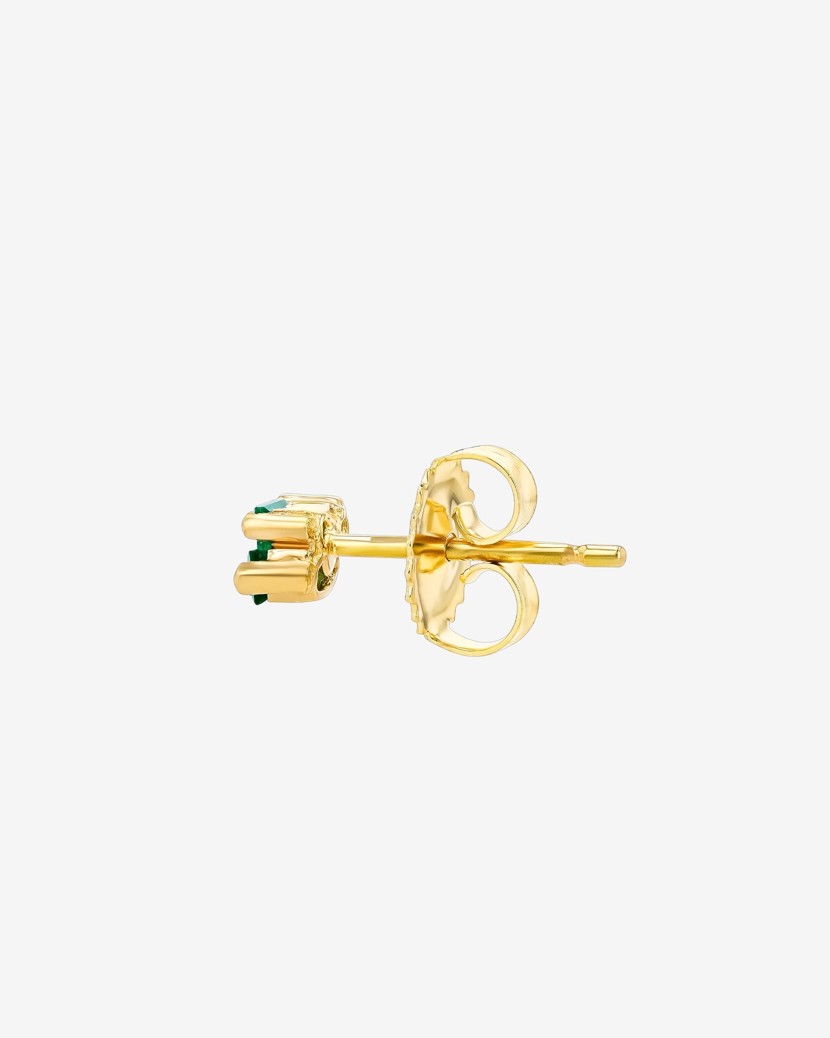 Suzanne Kalan Bold Burst Emerald Studs in 18k yellow gold