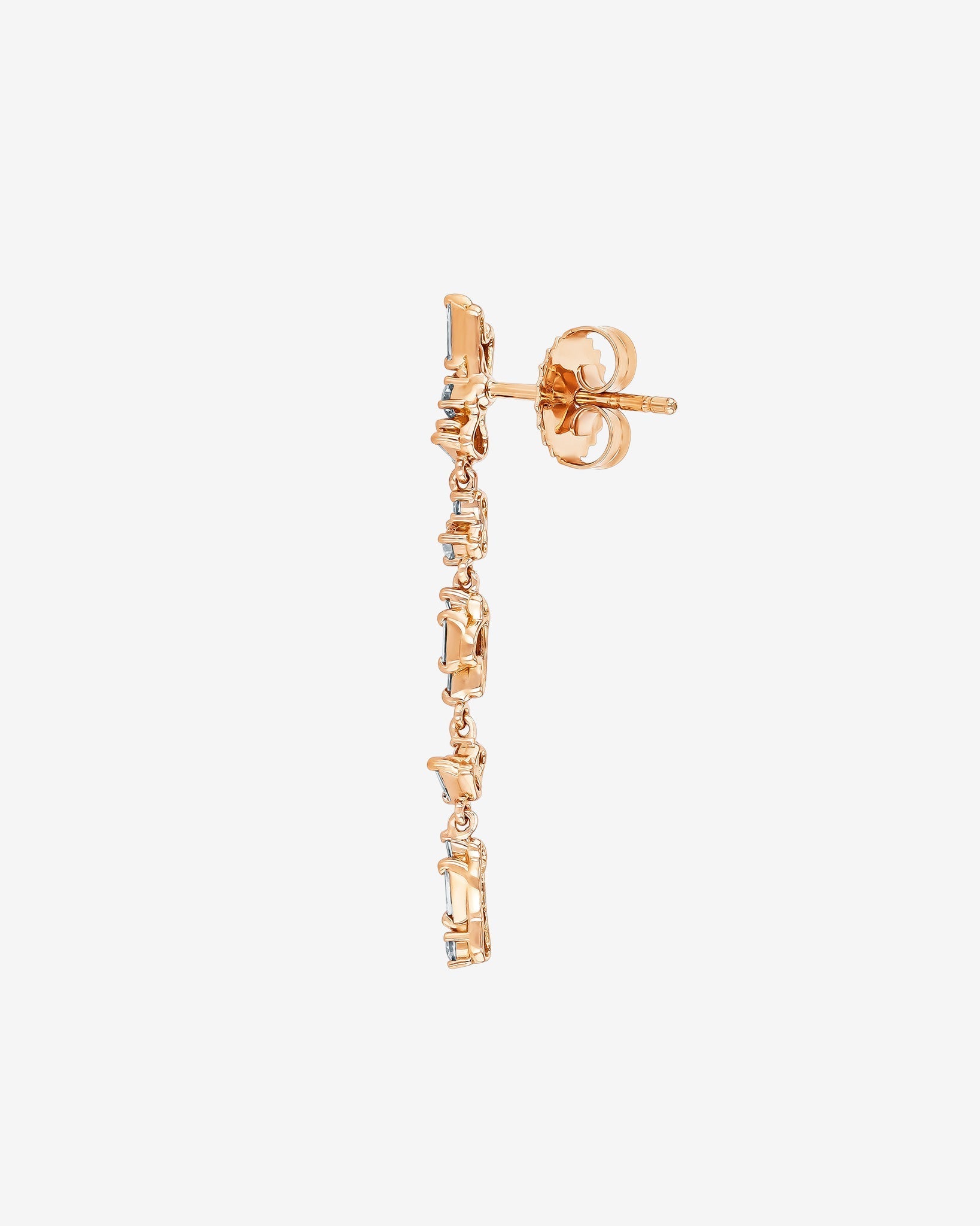 Suzanne Kalan Classic Diamond Sparkler Drop Earrings in 18k rose gold