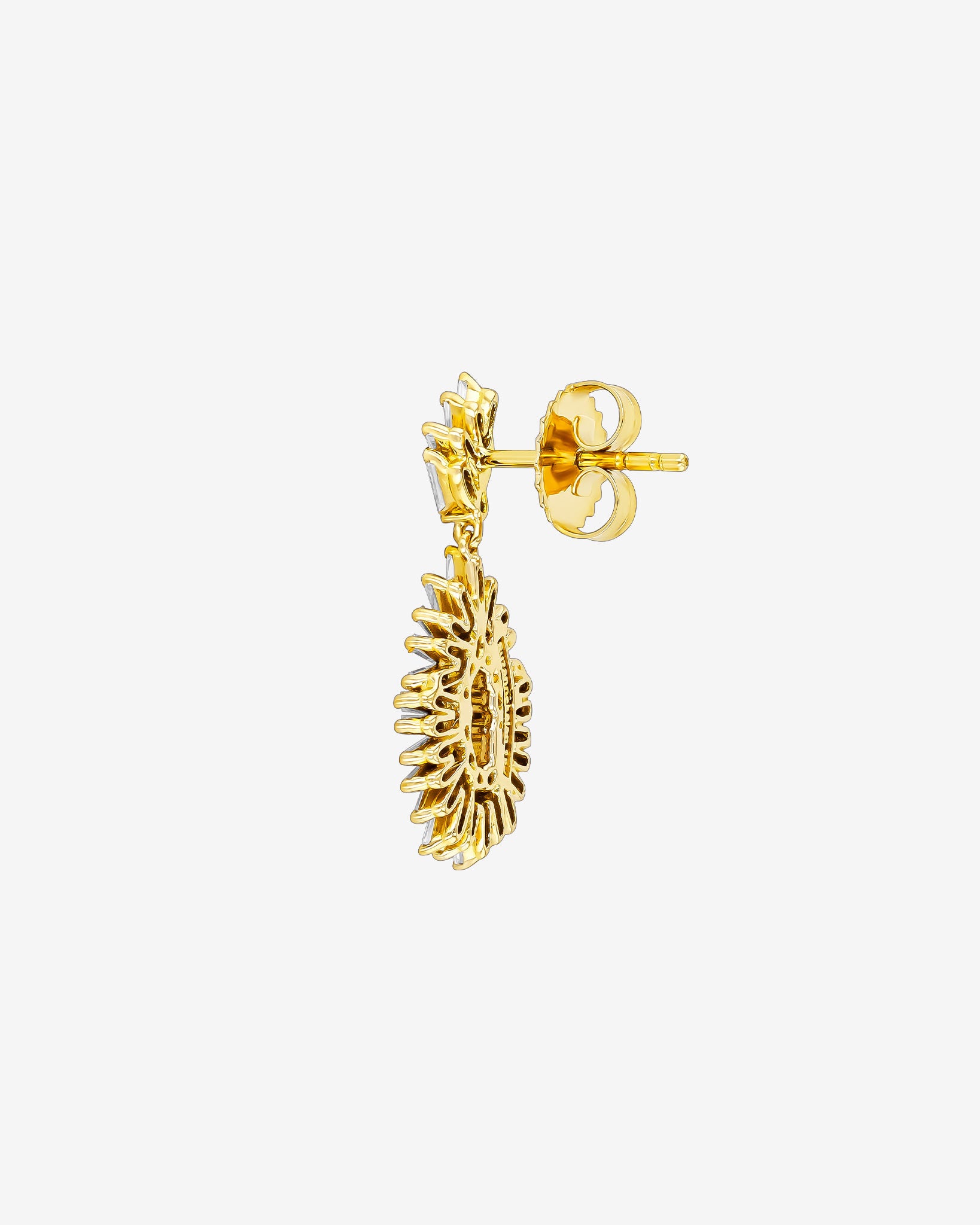 Suzanne Kalan Classic Diamond Mini Tear Drop Earrings in 18k yellow gold