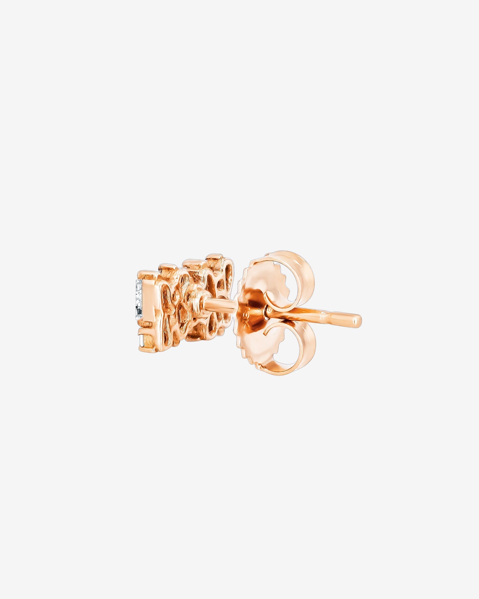 Suzanne Kalan Classic Diamond Shimmer Stud Earrings in 18k rose gold