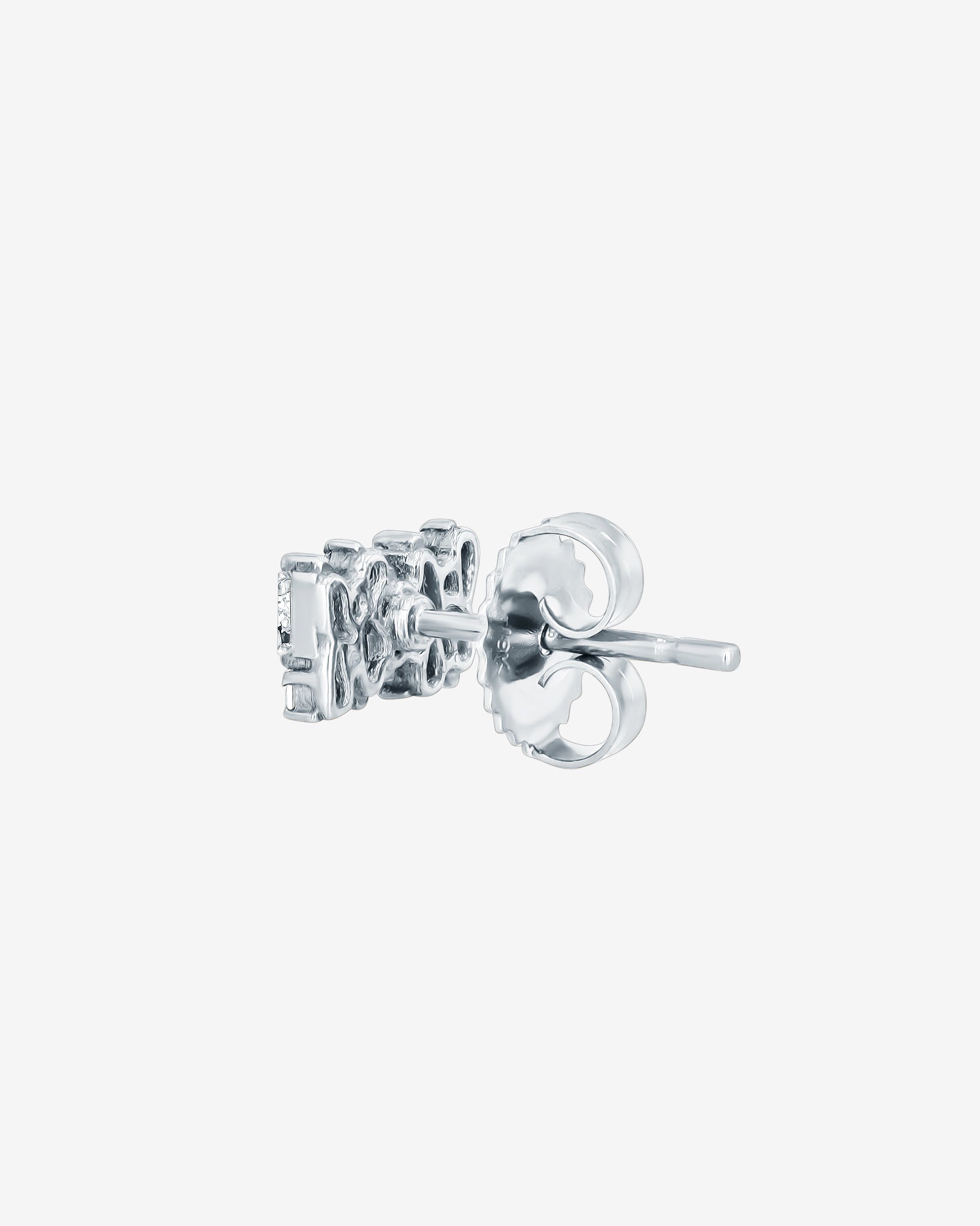 Suzanne Kalan Classic Diamond Shimmer Stud Earrings in 18k white gold