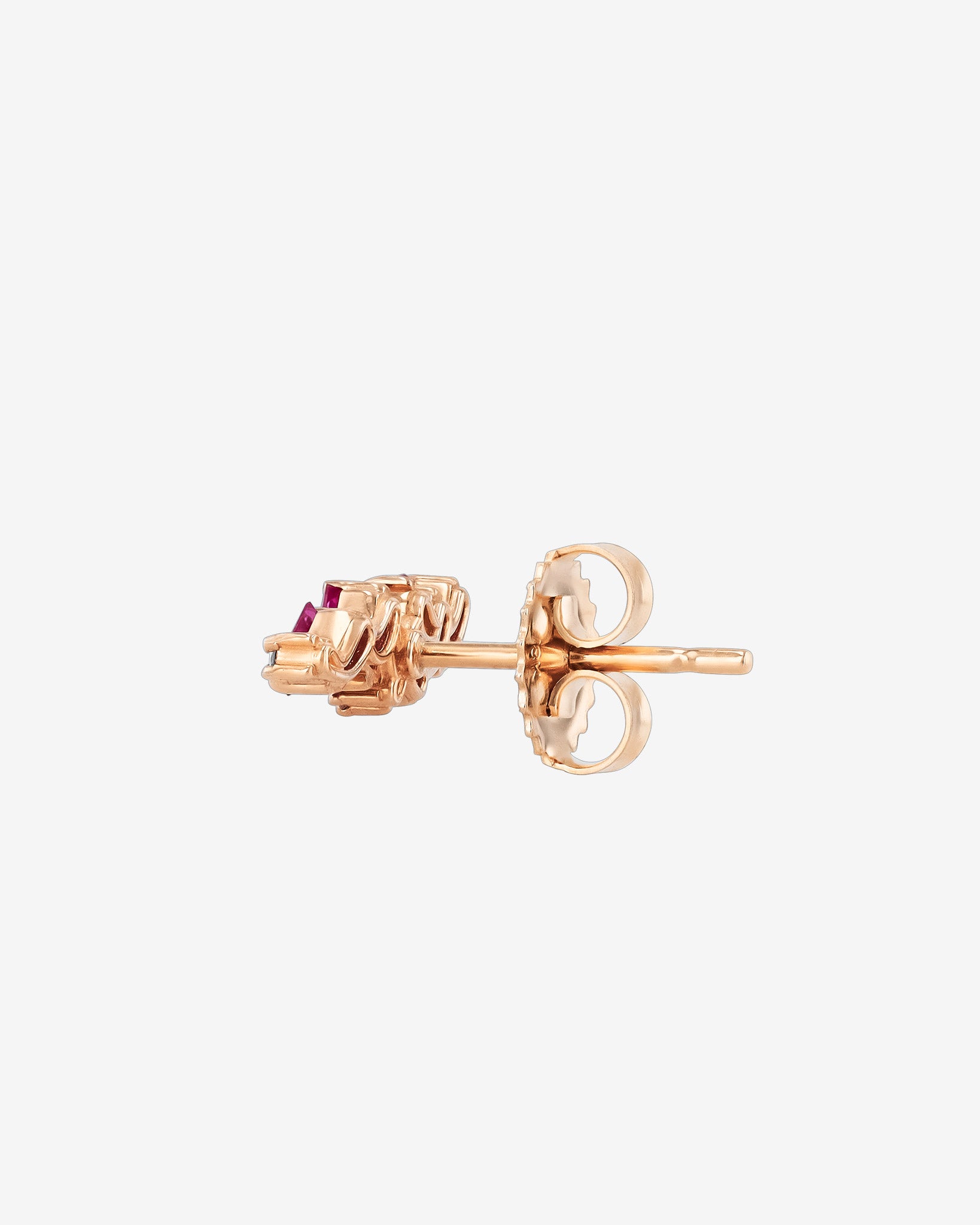 Suzanne Kalan Frenzy Ruby Studs in 18k rose gold