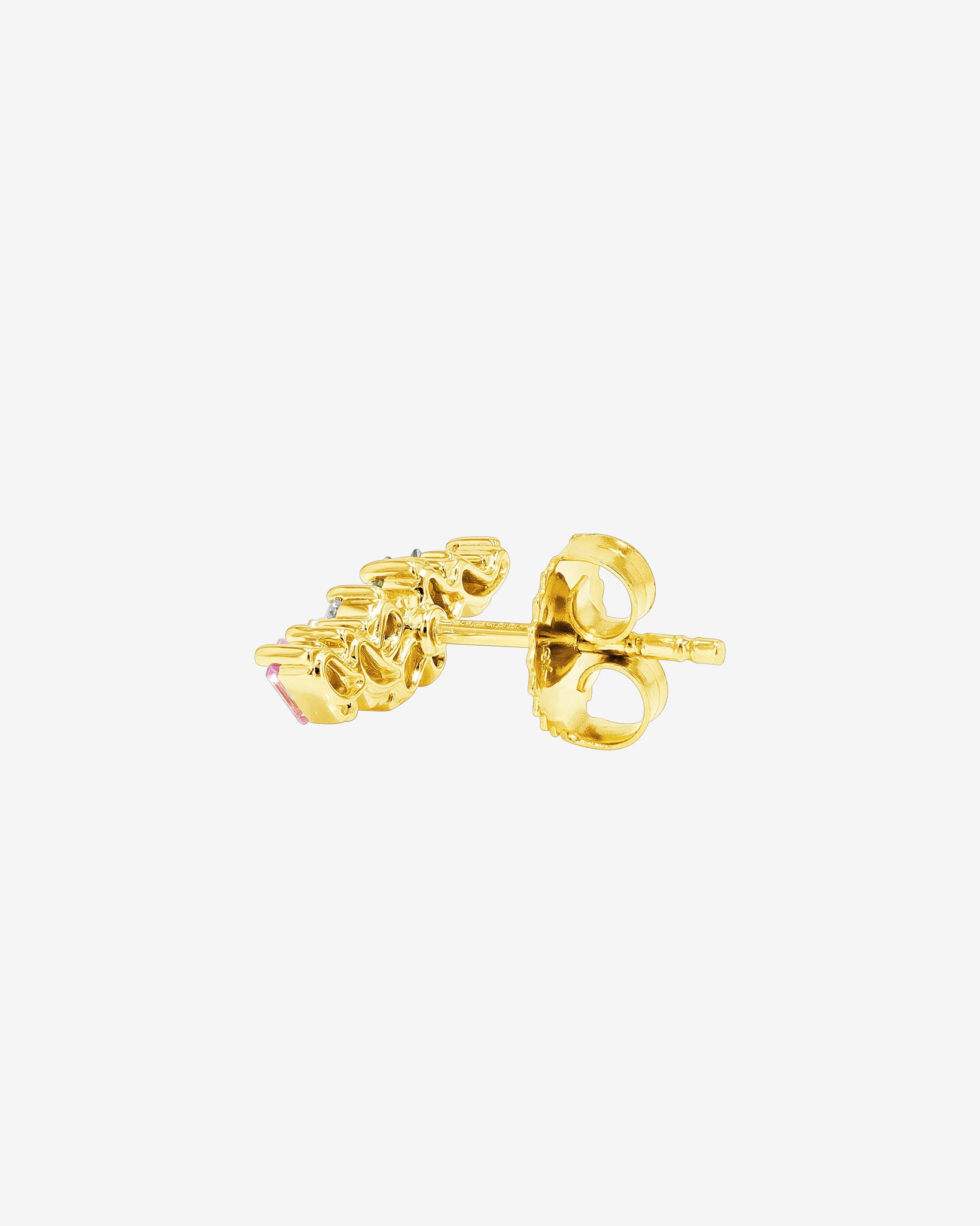Suzanne Kalan Frenzy Pastel Sapphire Studs in 18k yellow gold