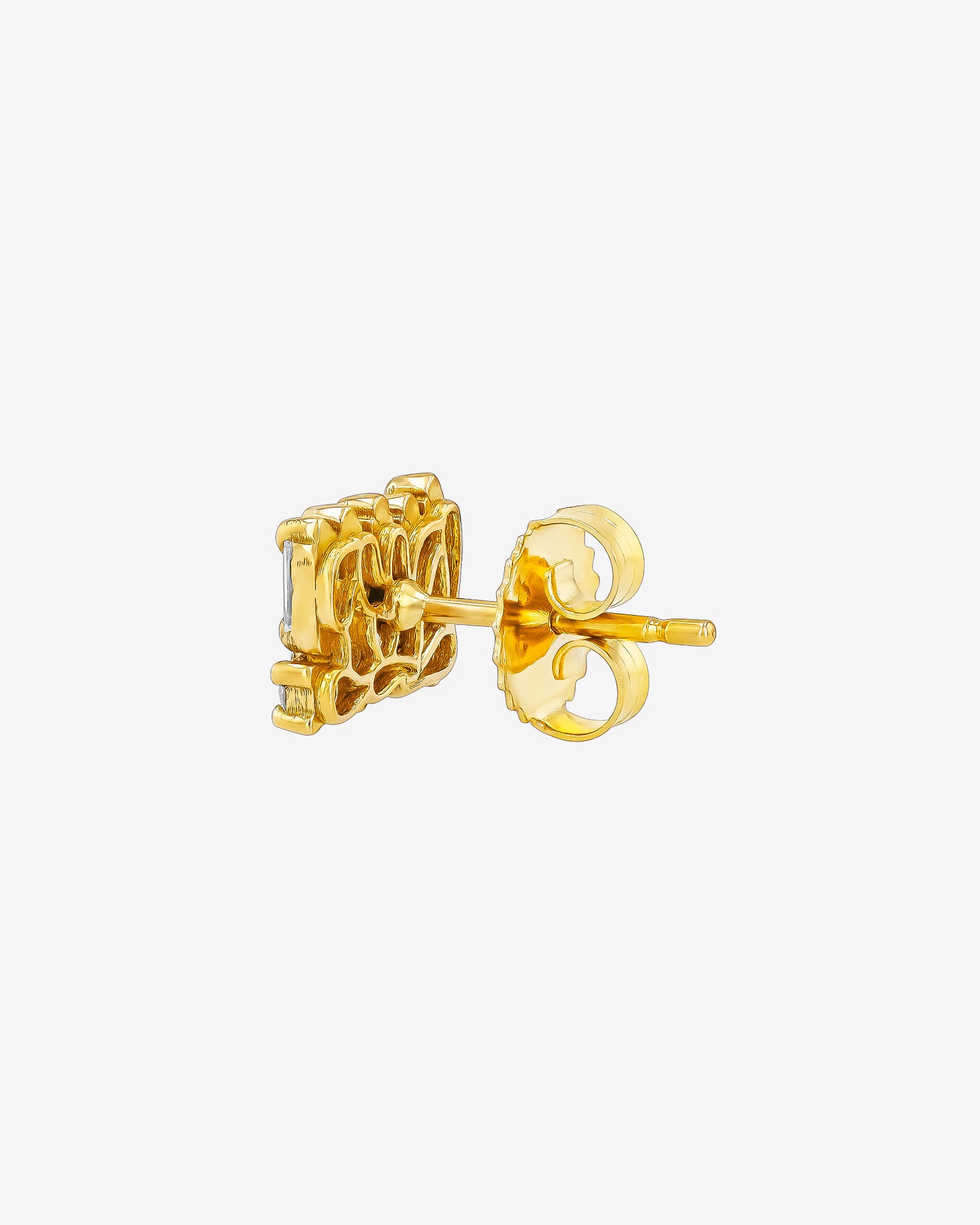 Suzanne Kalan Short Stack Diamond Studs in 18k yellow gold