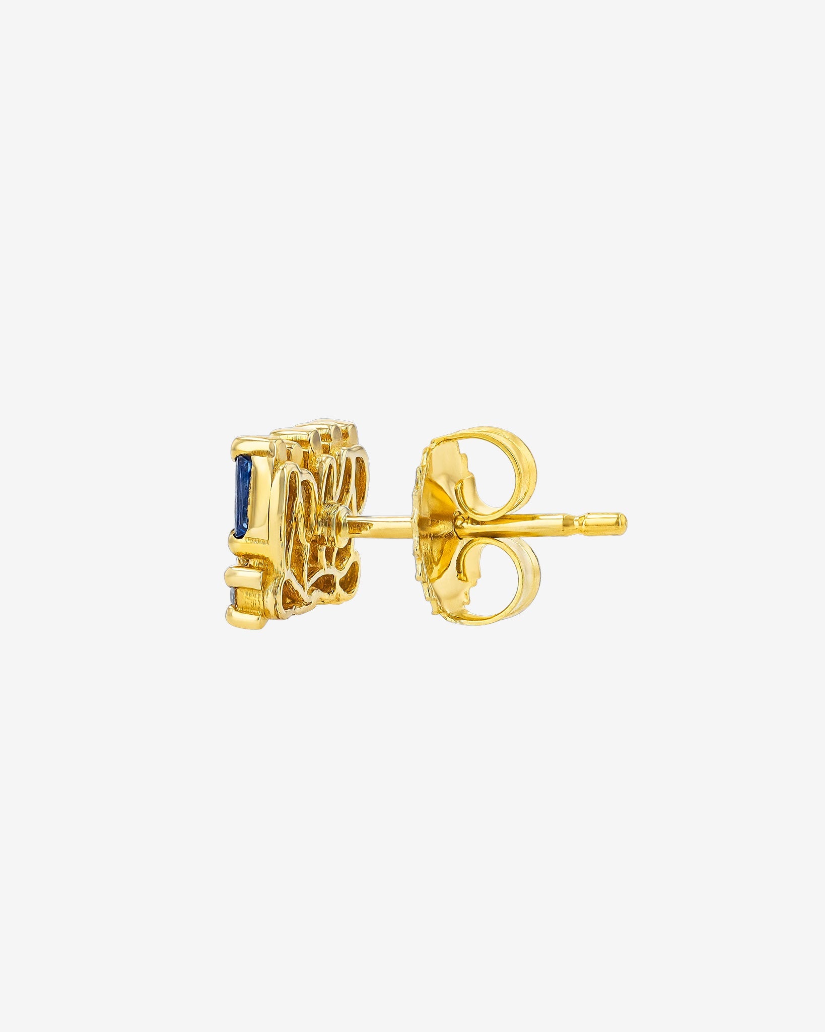 Suzanne Kalan Short Stack Light Blue Sapphire Studs in 18k yellow gold