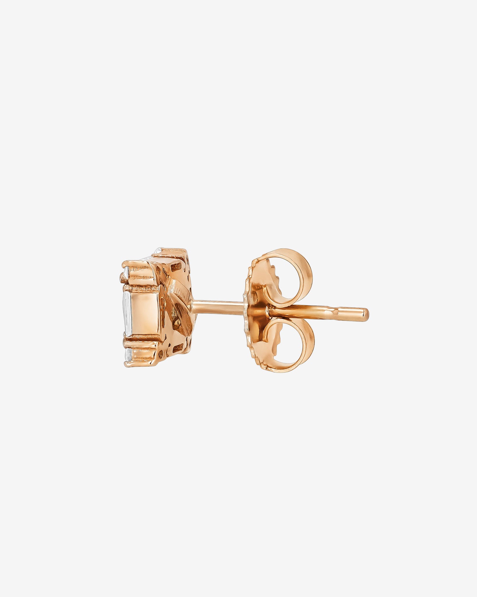 Suzanne Kalan Princess Midi Diamond Studs in 18k rose gold