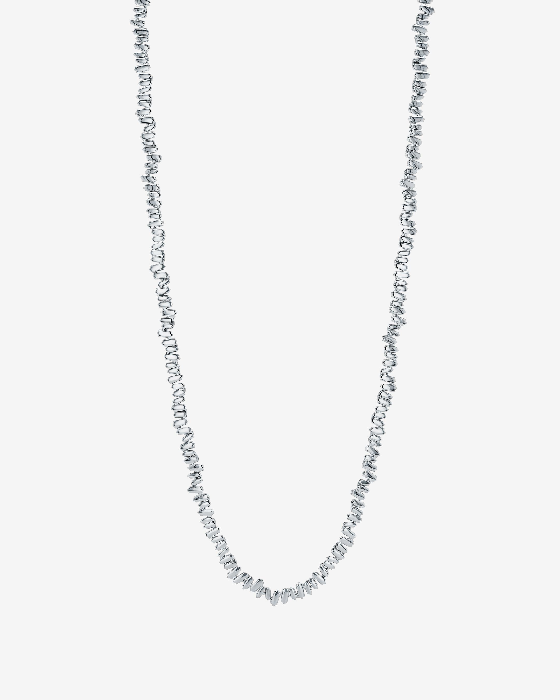 Suzanne Kalan Golden 36" Inch Tennis Necklace in 18k white gold