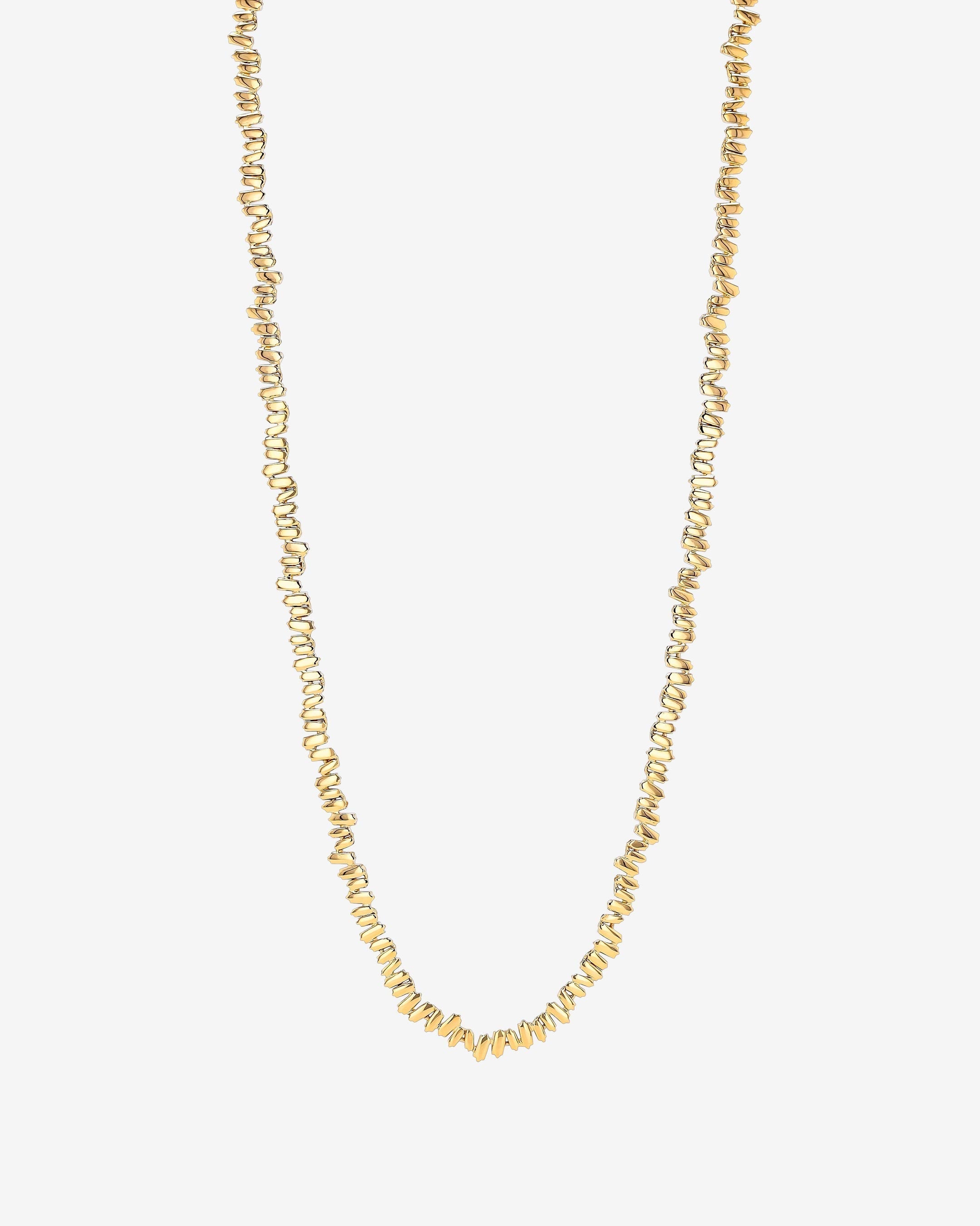 Suzanne Kalan Golden 36" Inch Tennis Necklace in 18k yellow gold