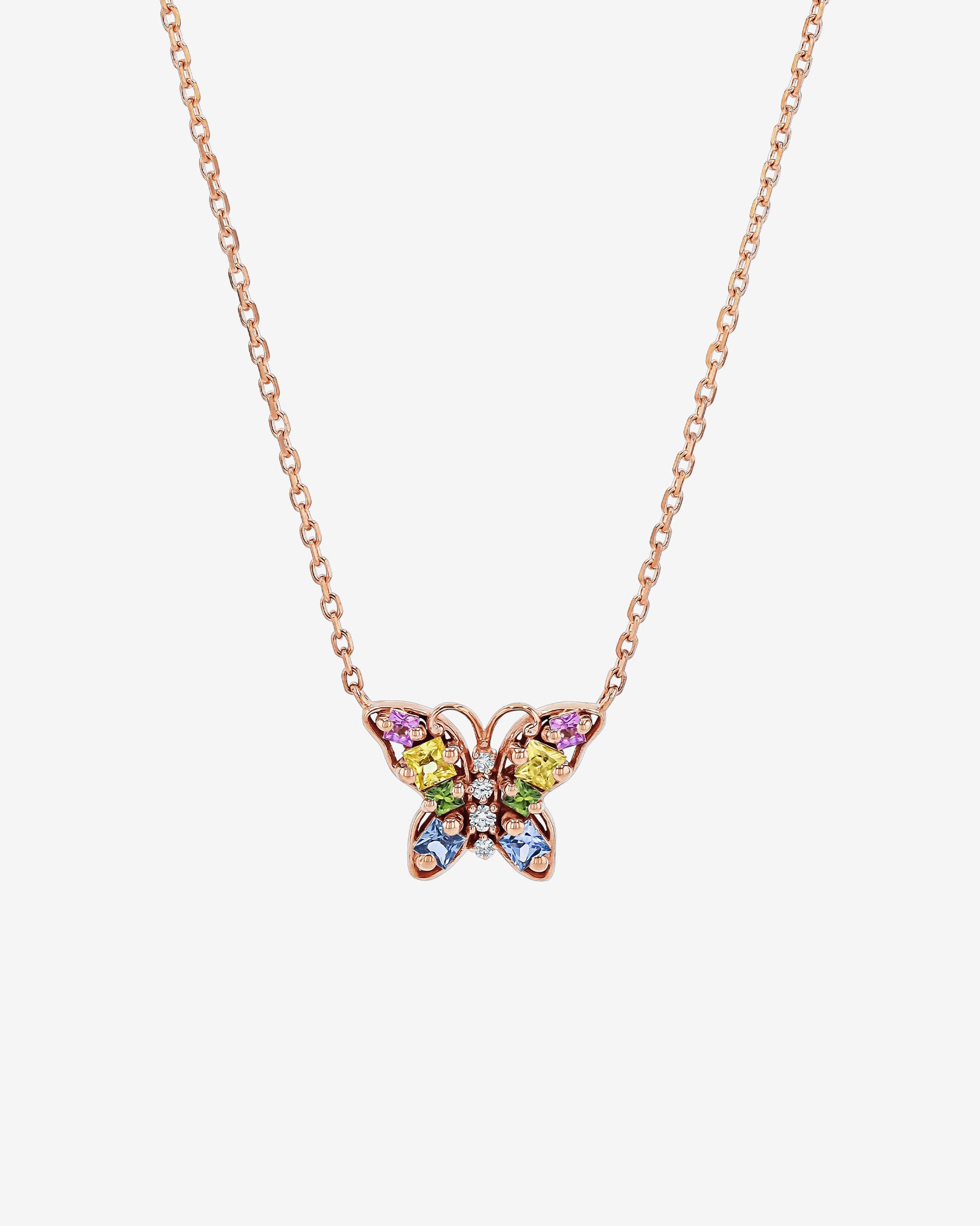 Princess Pastel Sapphire Mini Butterfly Pendant | SUZANNE KALAN®