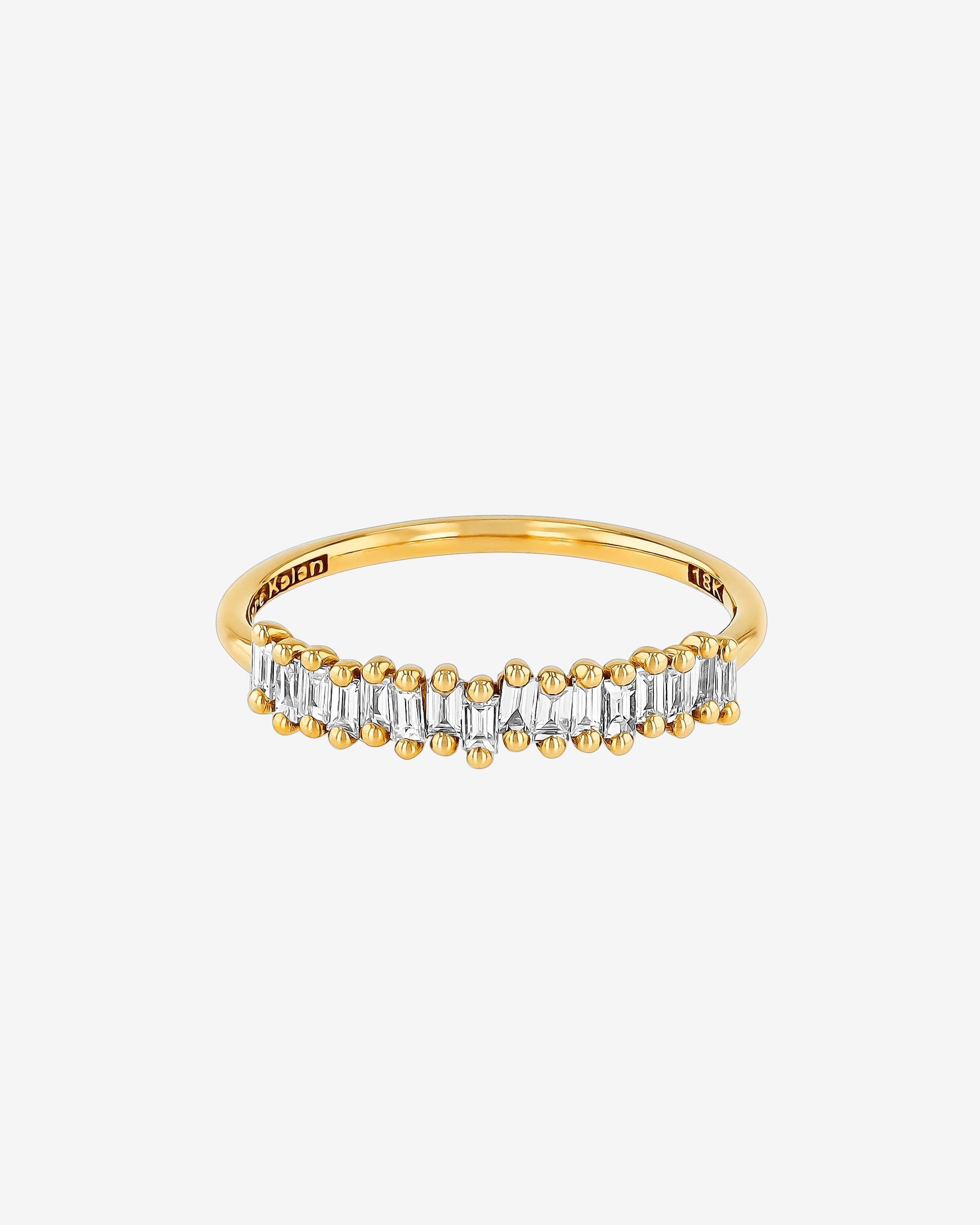 Suzanne Kalan Classic Diamond Stacker Band in 18k yellow gold