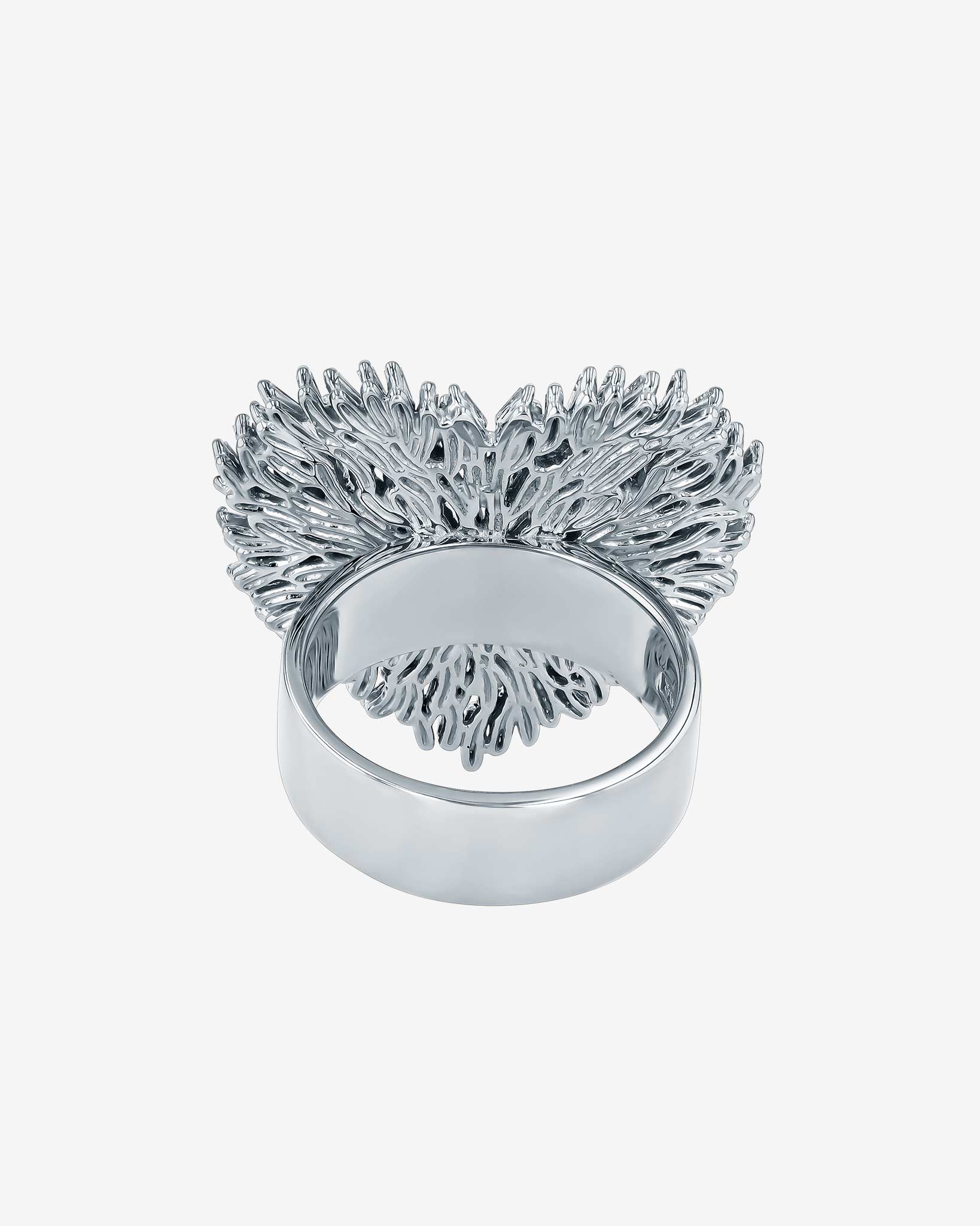 Suzanne Kalan Classic Diamond Large Heart Ring in 18k white gold