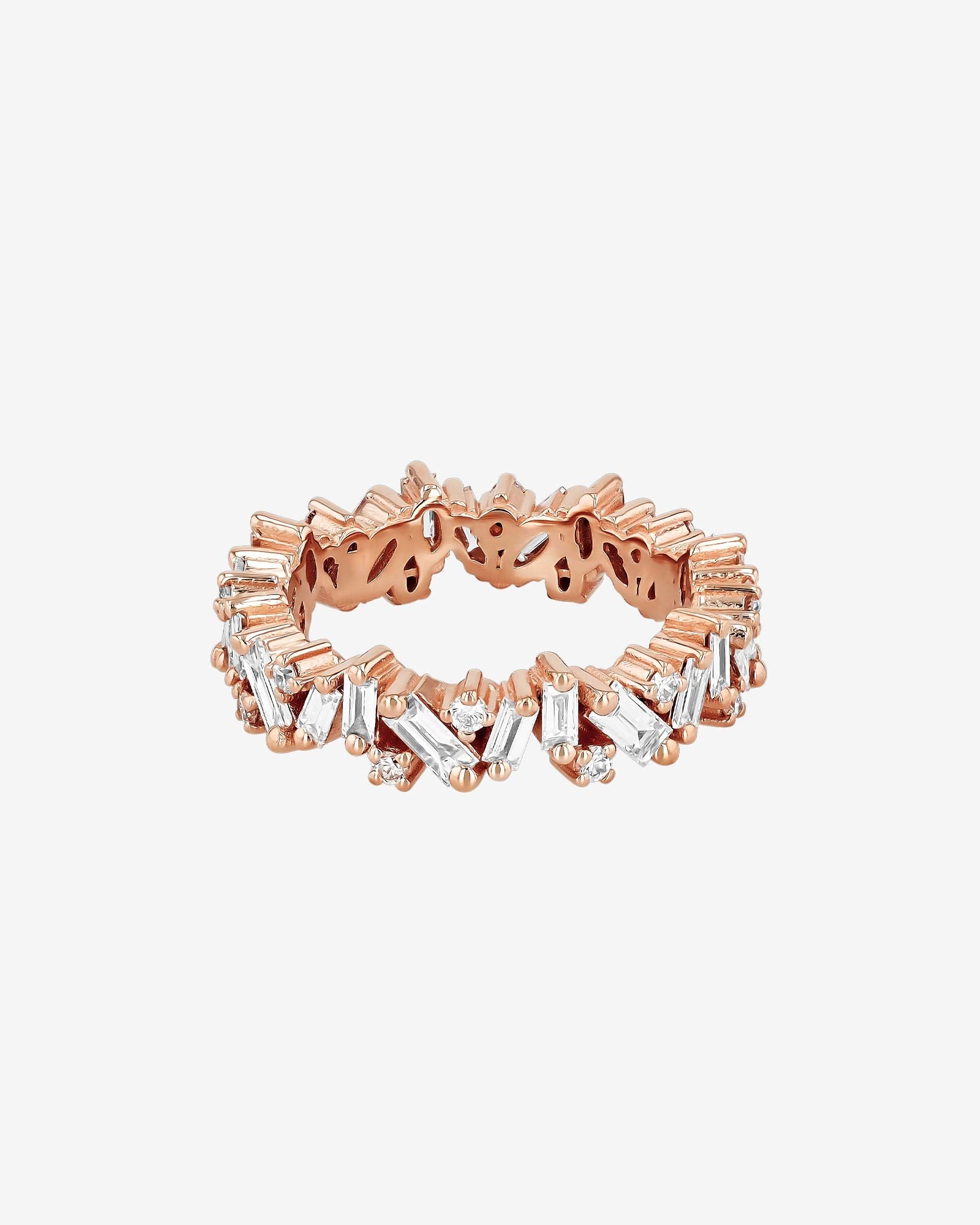 Suzanne Kalan Frenzy Diamond Eternity Band in 18k rose gold