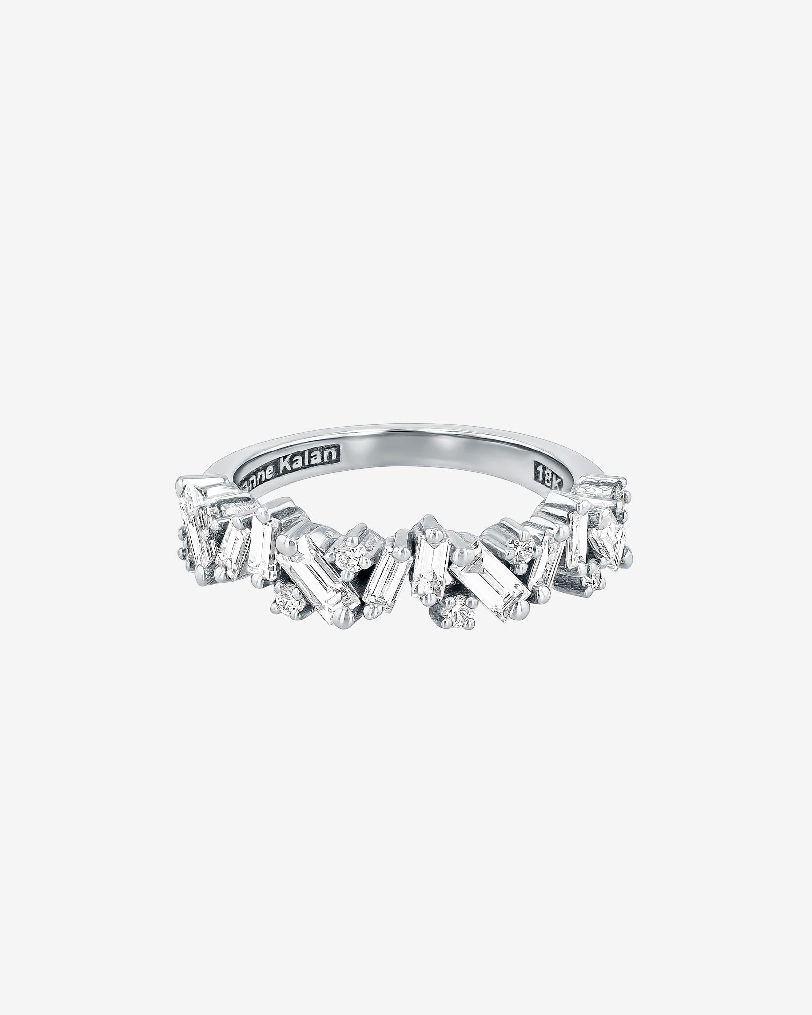 Suzanne Kalan Frenzy Diamond Half Band in 18k white gold