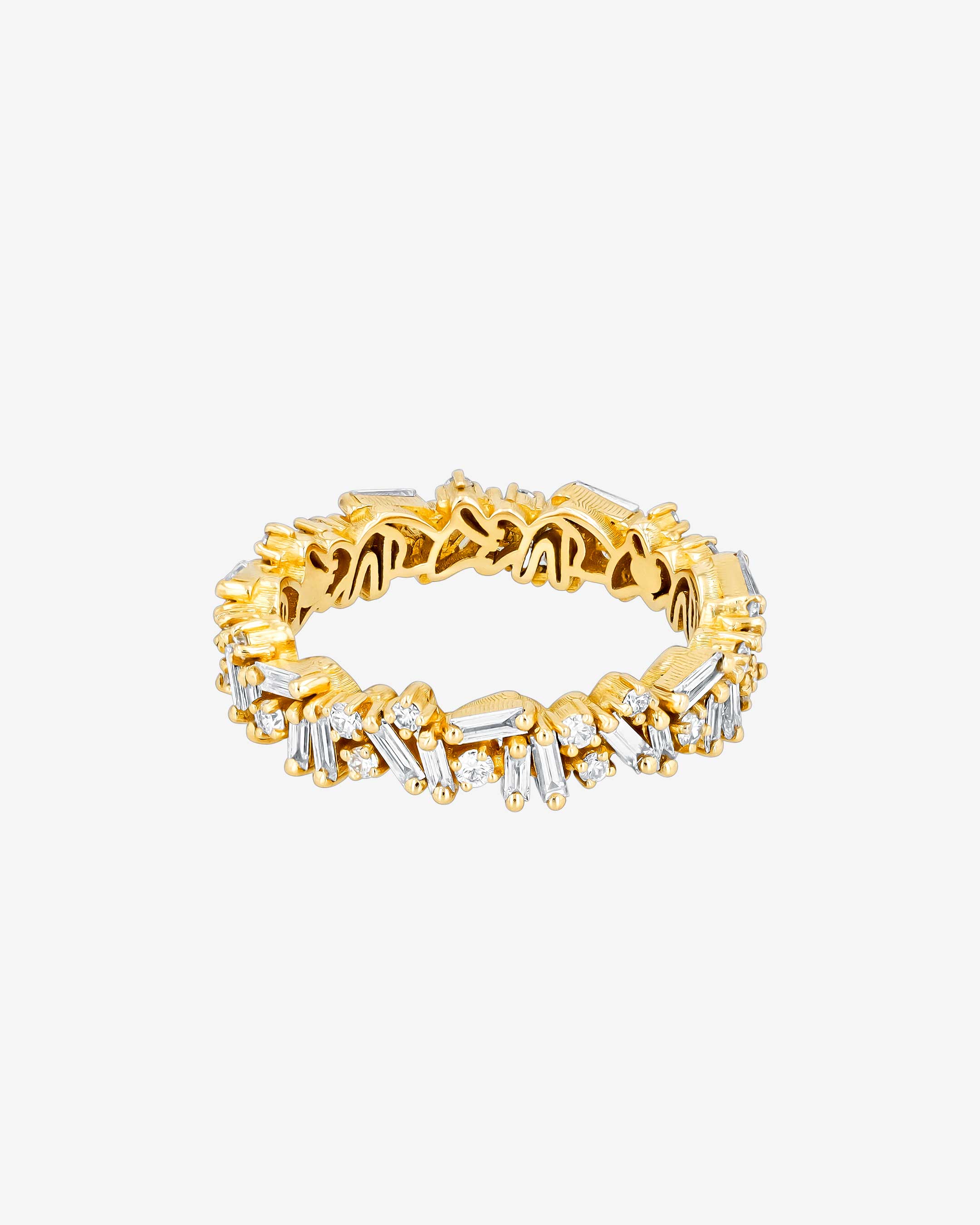 Suzanne Kalan Classic Diamond Icon Eternity Band in 18k yellow gold