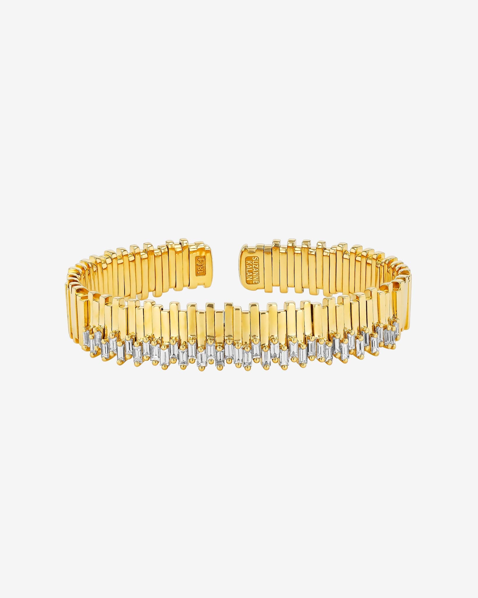 Suzanne Kalan Golden Stacker Diamond Bangle in 18k yellow gold
