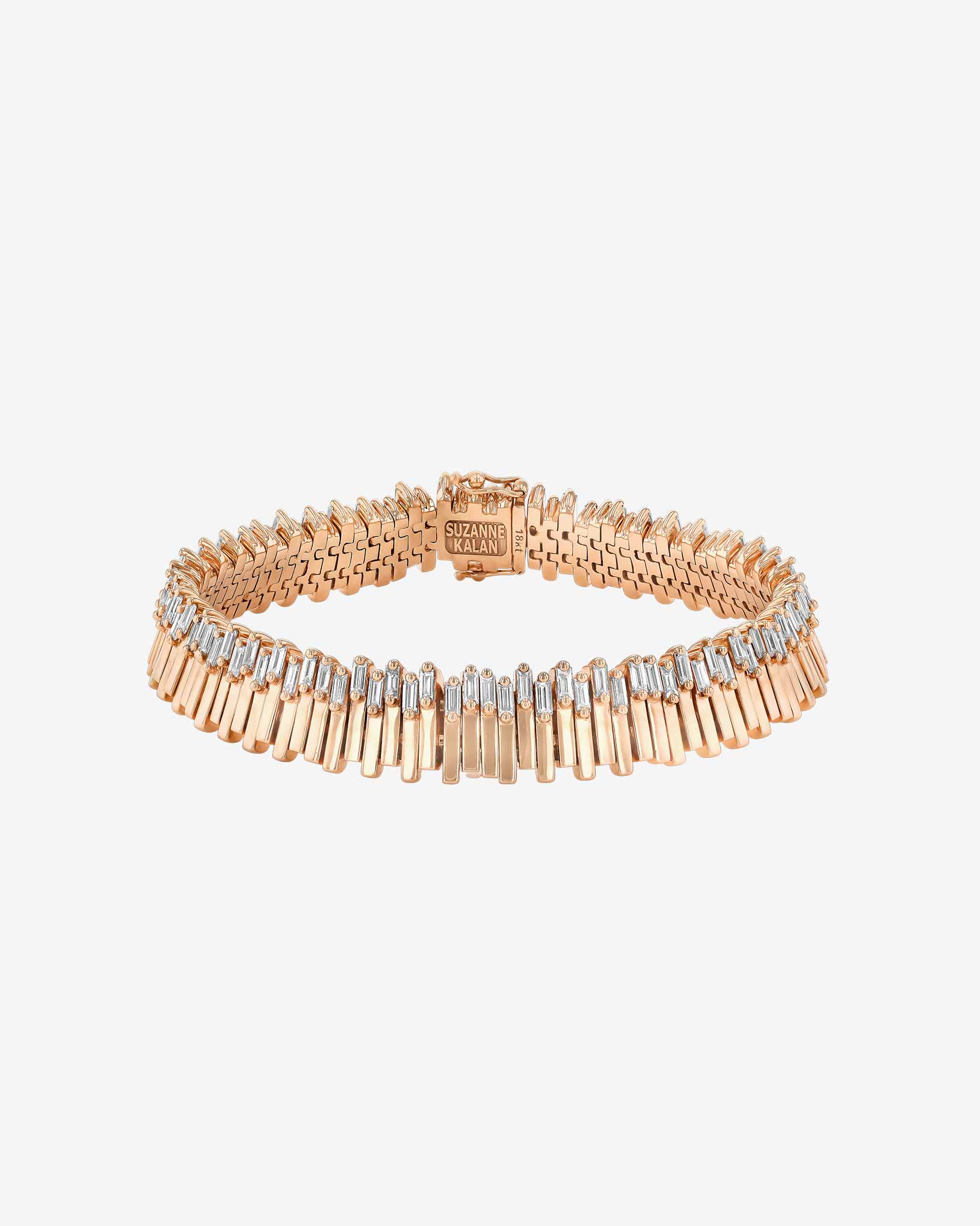 Suzanne Kalan Golden Stacker Diamond Tennis Bracelet in 18k rose gold