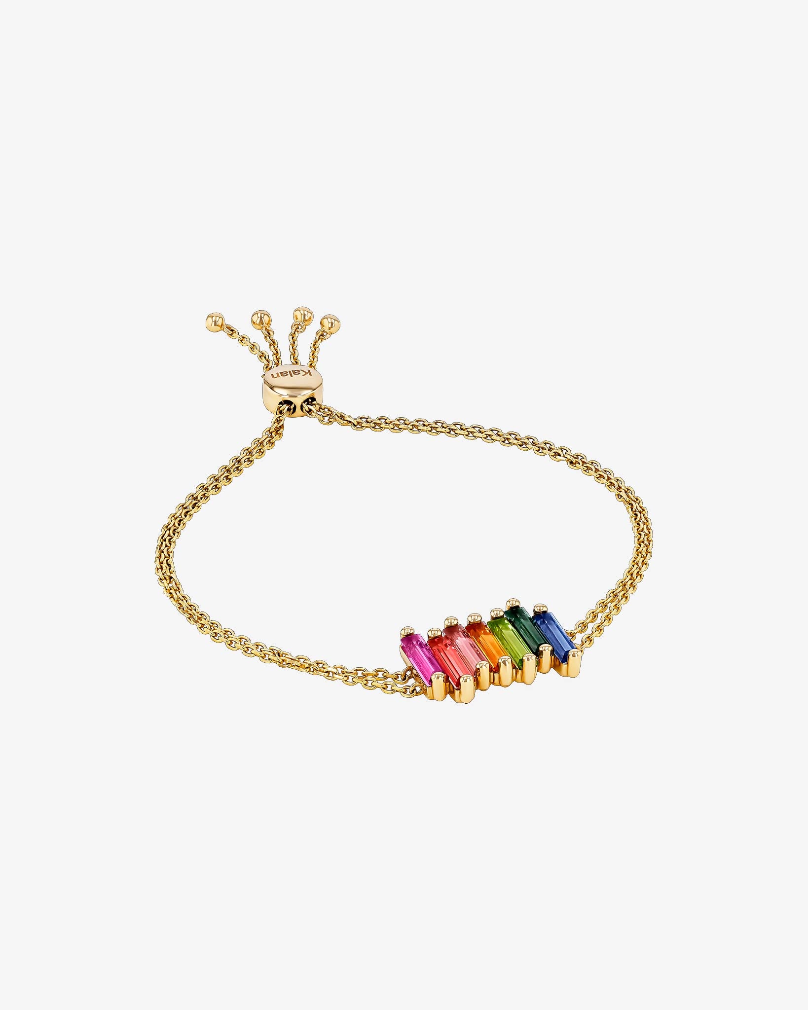 Kalan By Suzanne Kalan Amalfi Stacker Rainbow Pulley Bracelet in 14k yellow gold