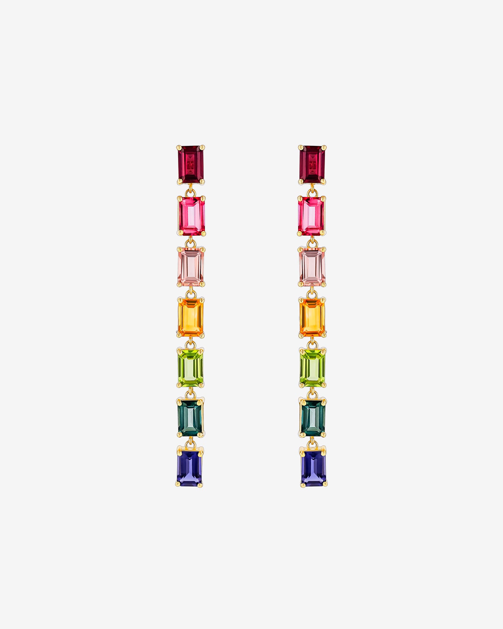 Kalan By Suzanne Kalan Amalfi Rainbow Drop Earrings in 14k yellow gold
