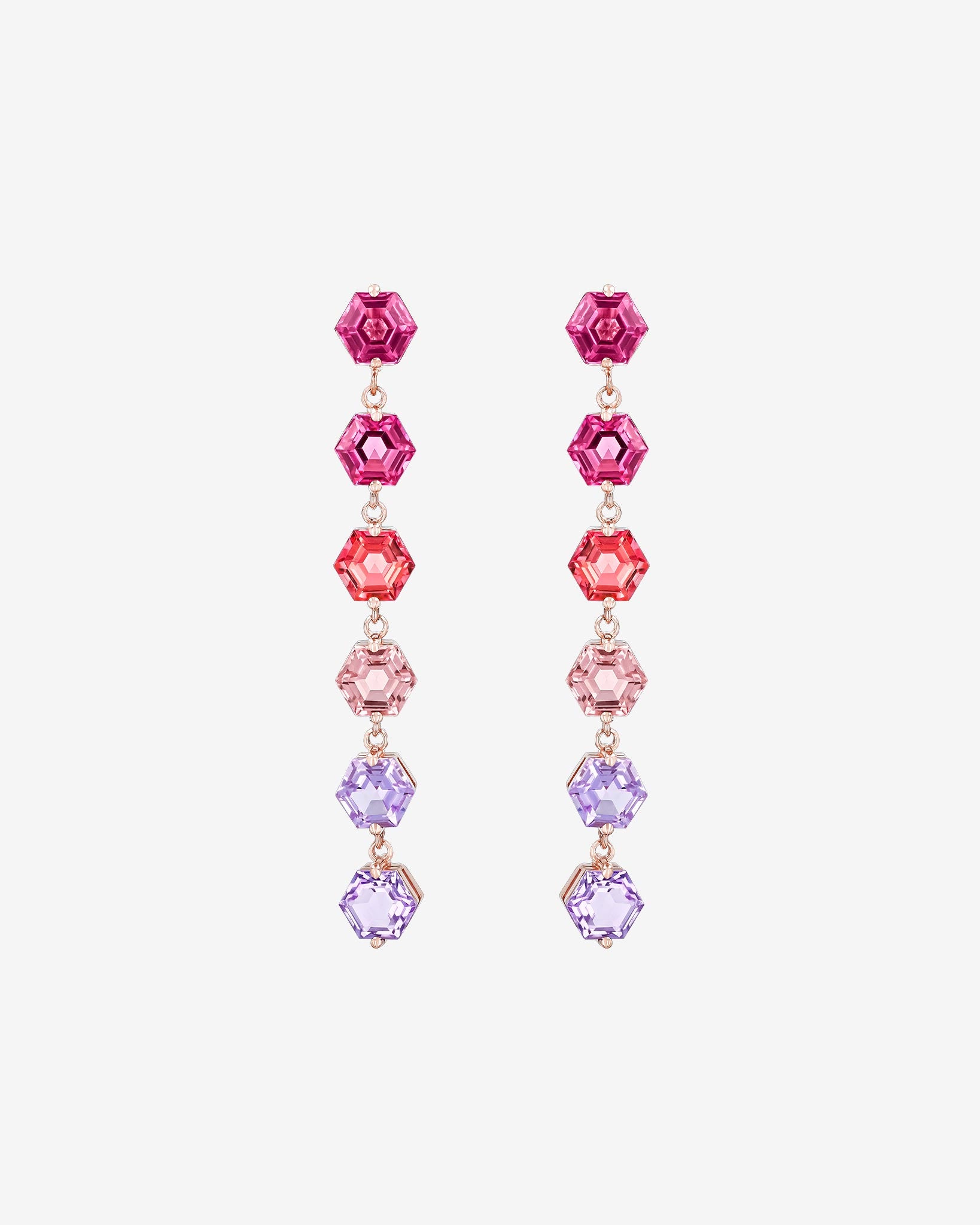 Pink Black Silver Rhinestone Layered Isosceles Triangle Earring Sublim –  ACC Sublimation Blanks & Designs