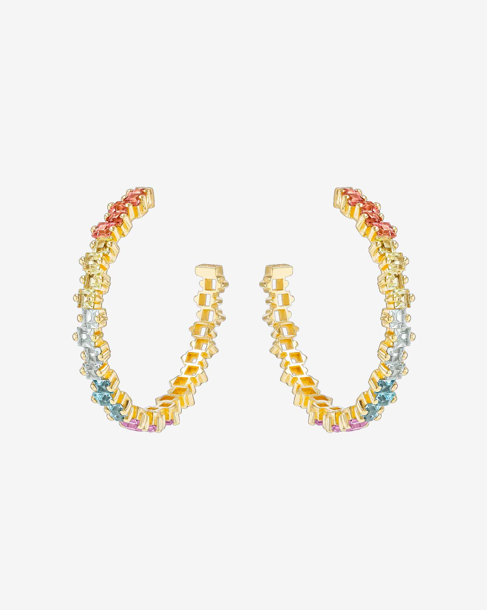 Kalan By Suzanne Kalan Cierra Pastel Milli Hoops in 14k yellow gold