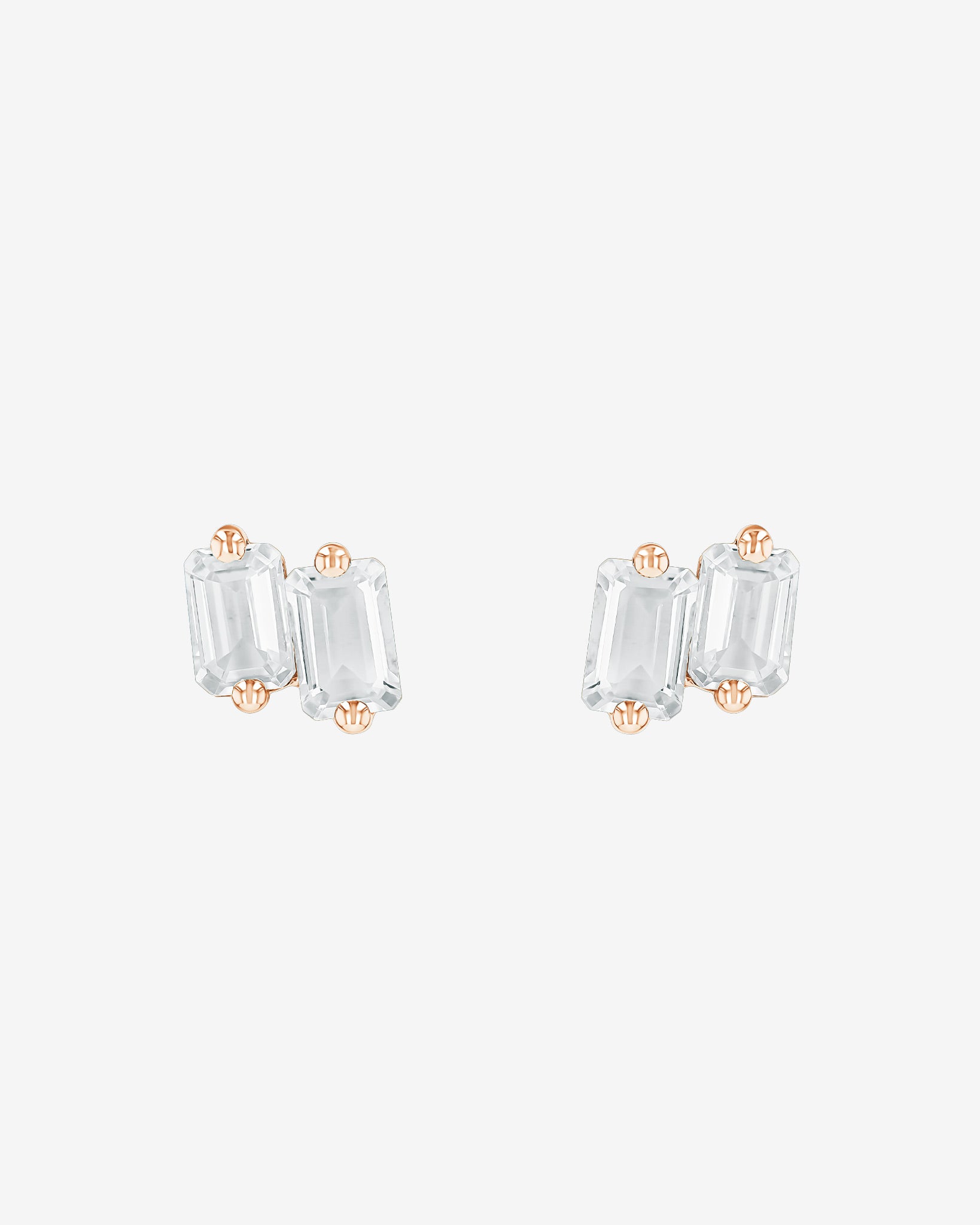 Kalan By Suzanne Kalan Ann White Topaz Studs in 14K rose gold