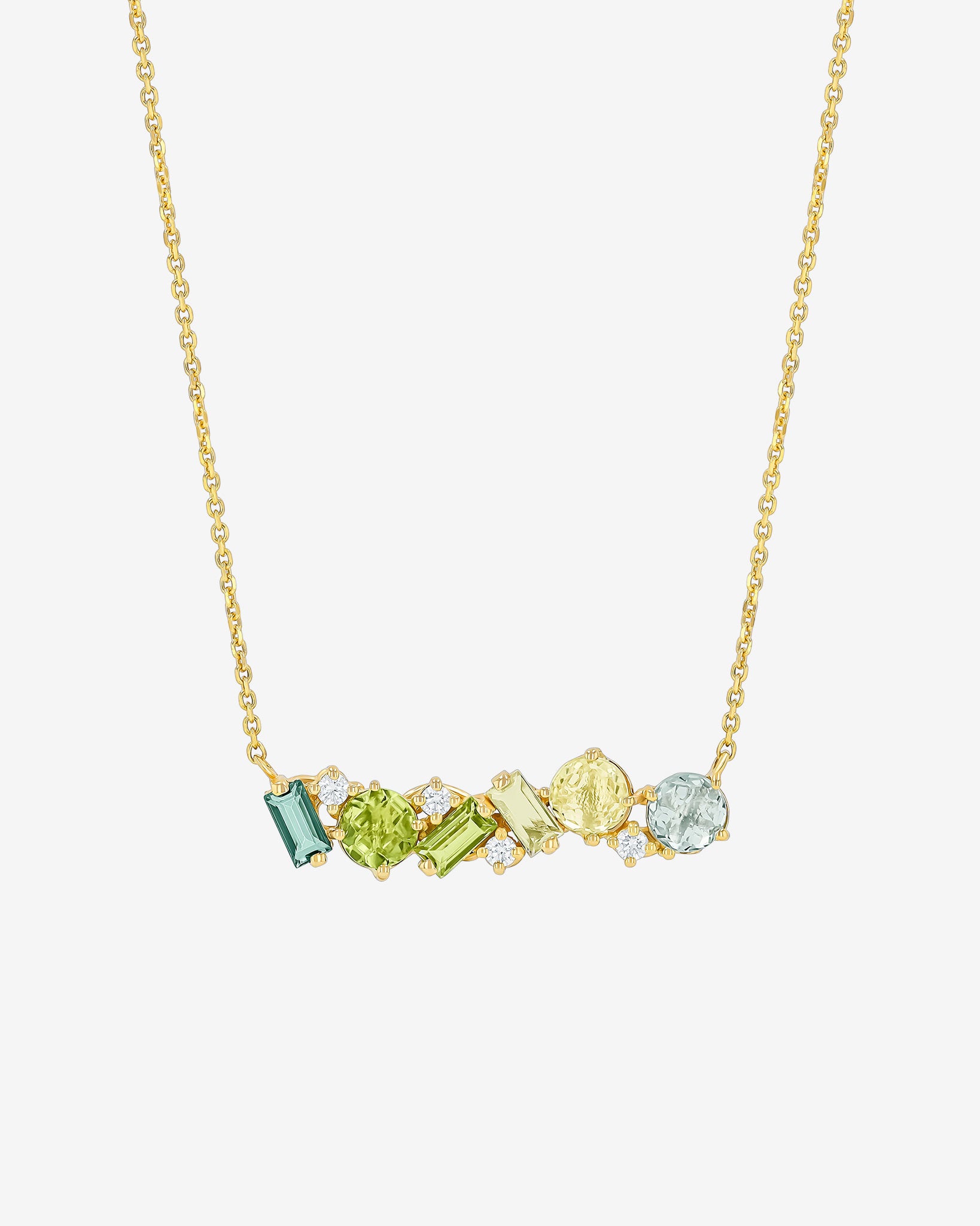 Kalan By Suzanne Kalan Amalfi Blend Green Ombre Pendant in 14k yellow gold