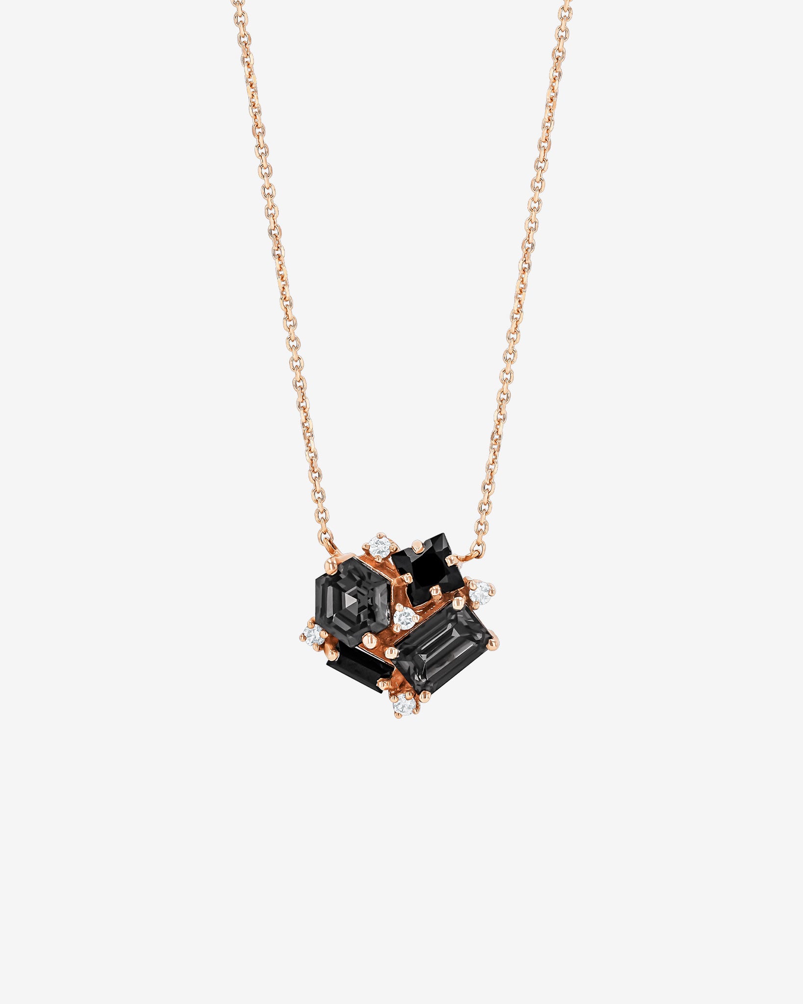 Kalan By Suzanne Kalan Amalfi Black Mix Blossom Pendant in 14k rose gold
