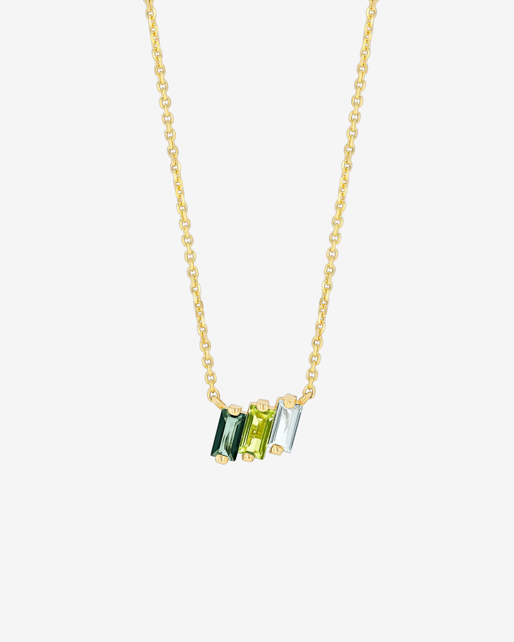 Kalan By Suzanne Kalan Amalfi Green Ombre Mini Pendant in 14k yellow gold