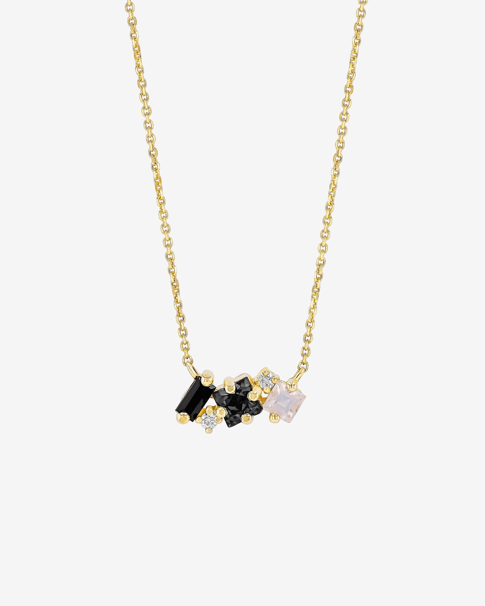 Kalan By Suzanne Kalan Nadima Black Ombre Mini Bar Pendant in 14k yellow gold