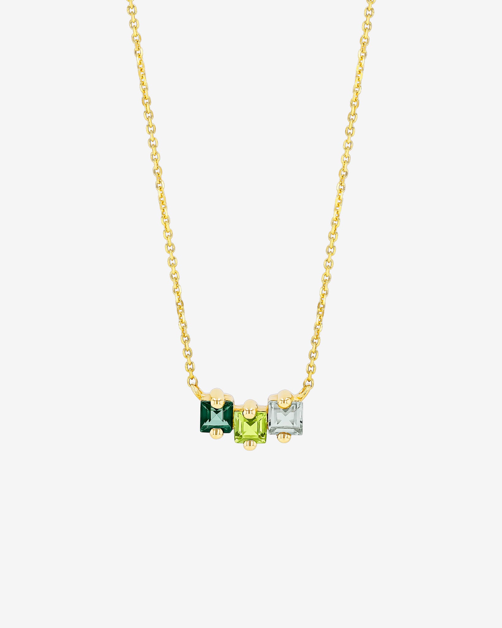 Kalan By Suzanne Kalan Cierra Green Ombre Mini Bar Pendant in 14k yellow gold