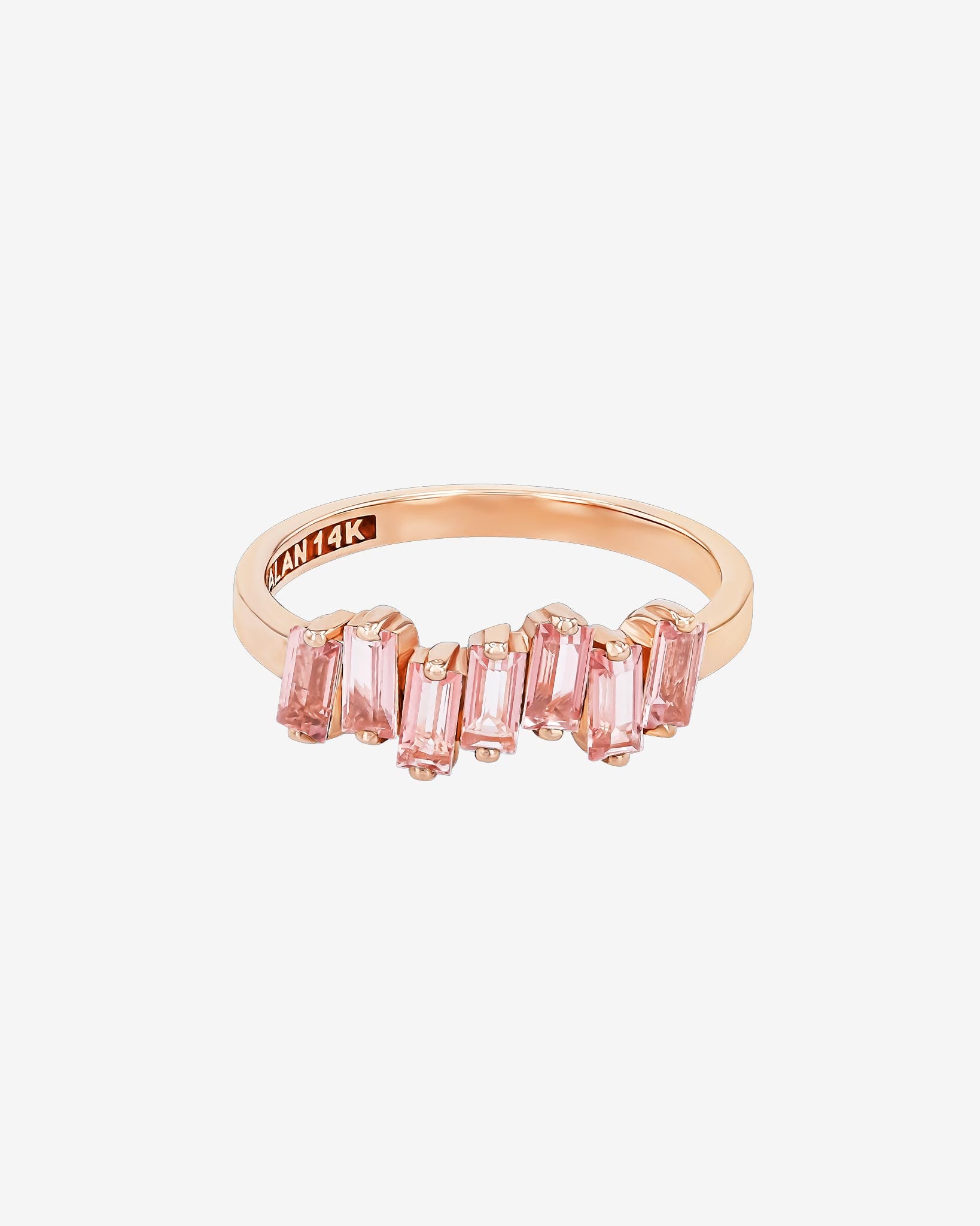 Kalan By Suzanne Kalan Amalfi Morganite Topaz Half Band in 14k rose gold