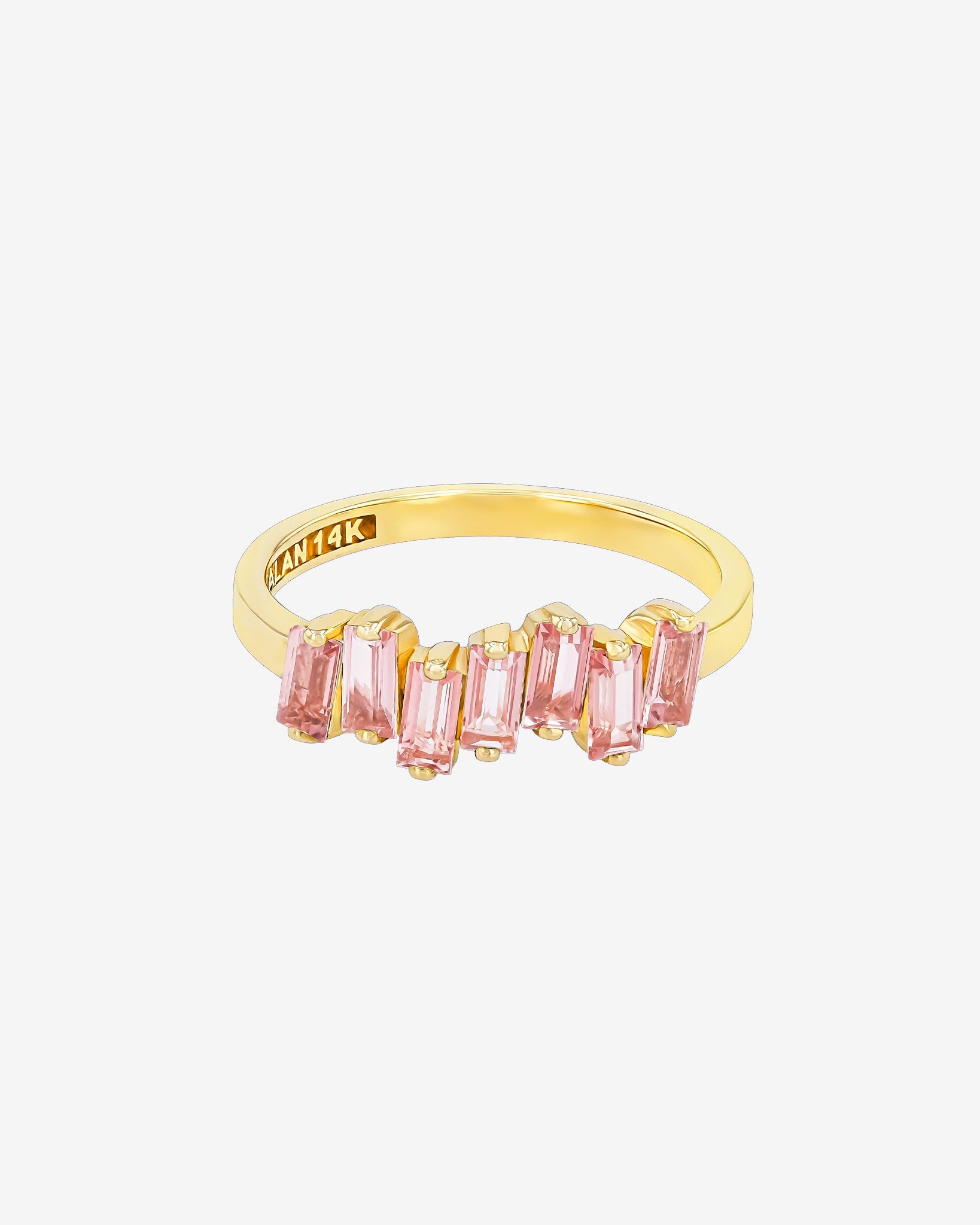 Kalan By Suzanne Kalan Amalfi Morganite Topaz Half Band in 14k yellow gold