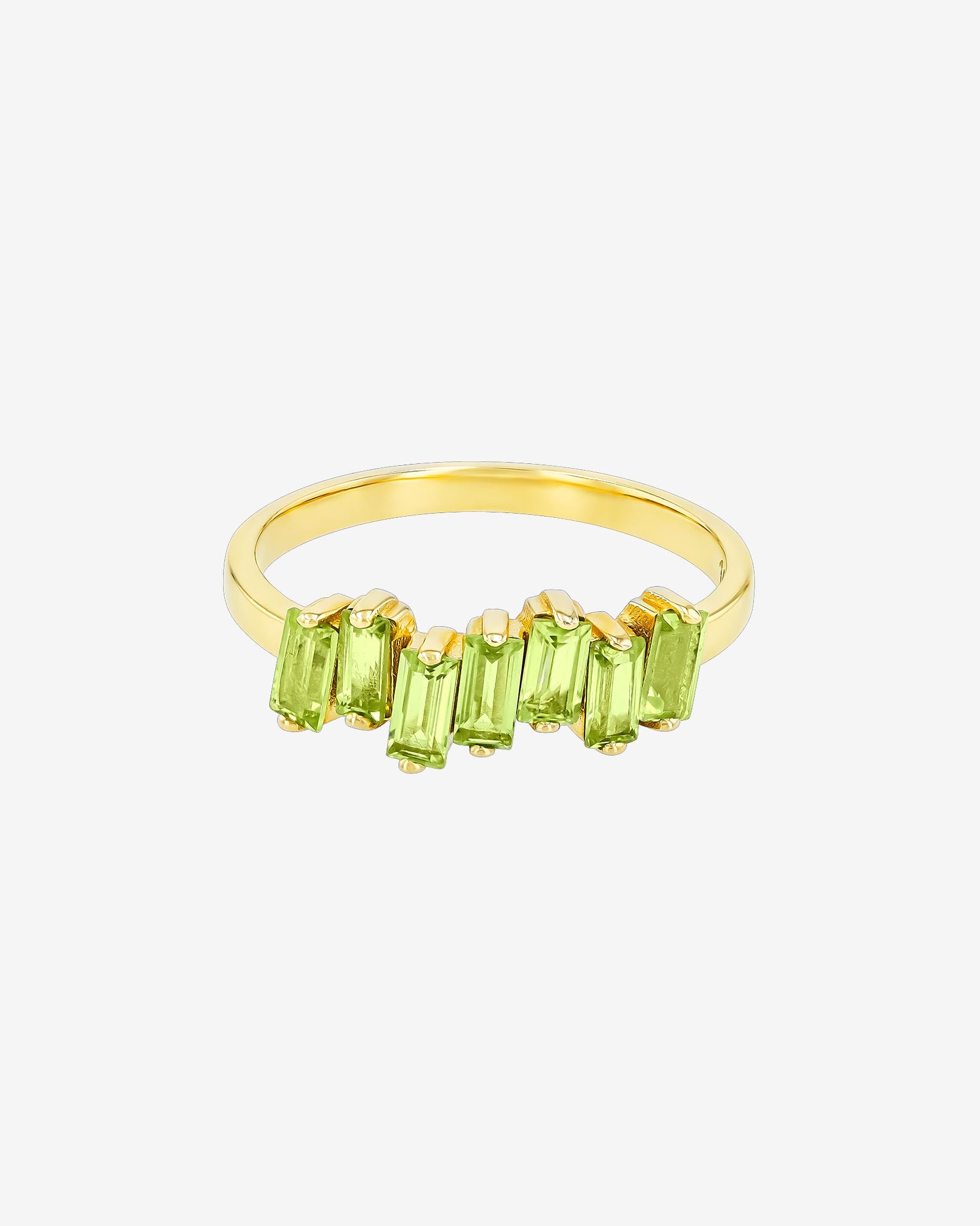 Kalan By Suzanne Kalan Amalfi Peridot Half Band in 14k yellow gold