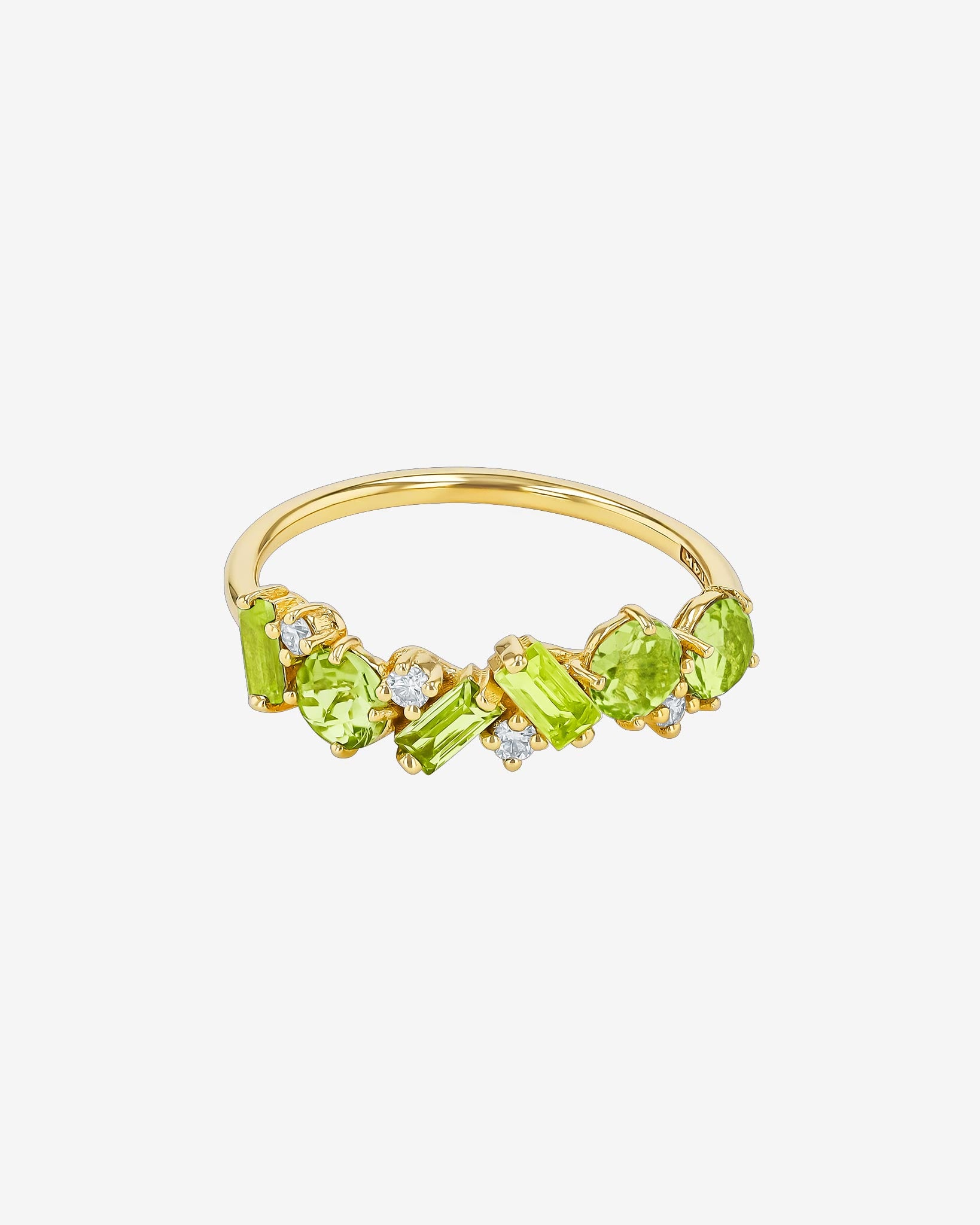 Kalan By Suzanne Kalan Amalfi Blend Peridot Half Band in 14k yellow gold