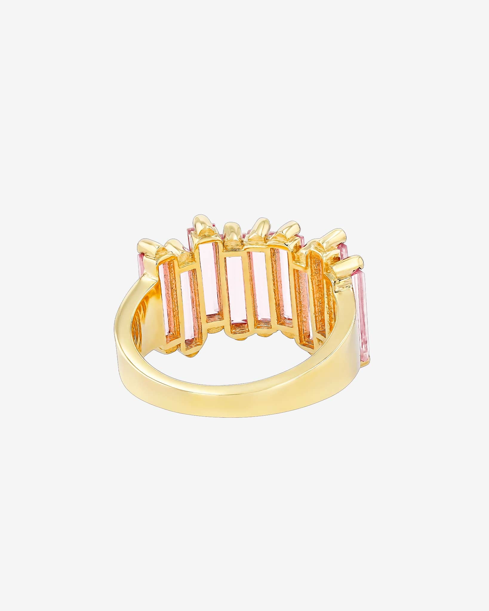 Kalan By Suzanne Kalan Amalfi Morganite Topaz Stacker Half Band in 14k yellow gold
