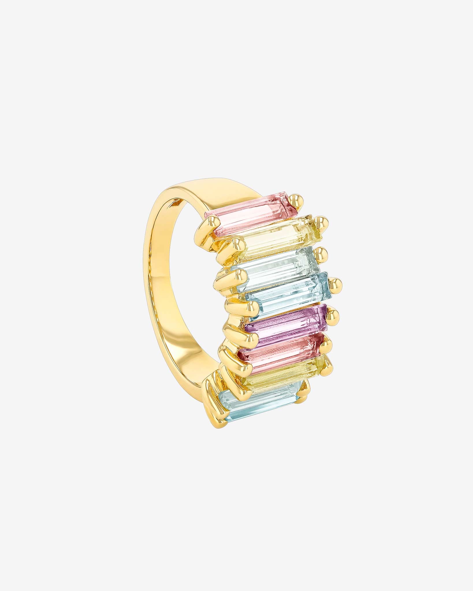 Kalan By Suzanne Kalan Amalfi Pastel Stacker Half Band in 14k yellow gold