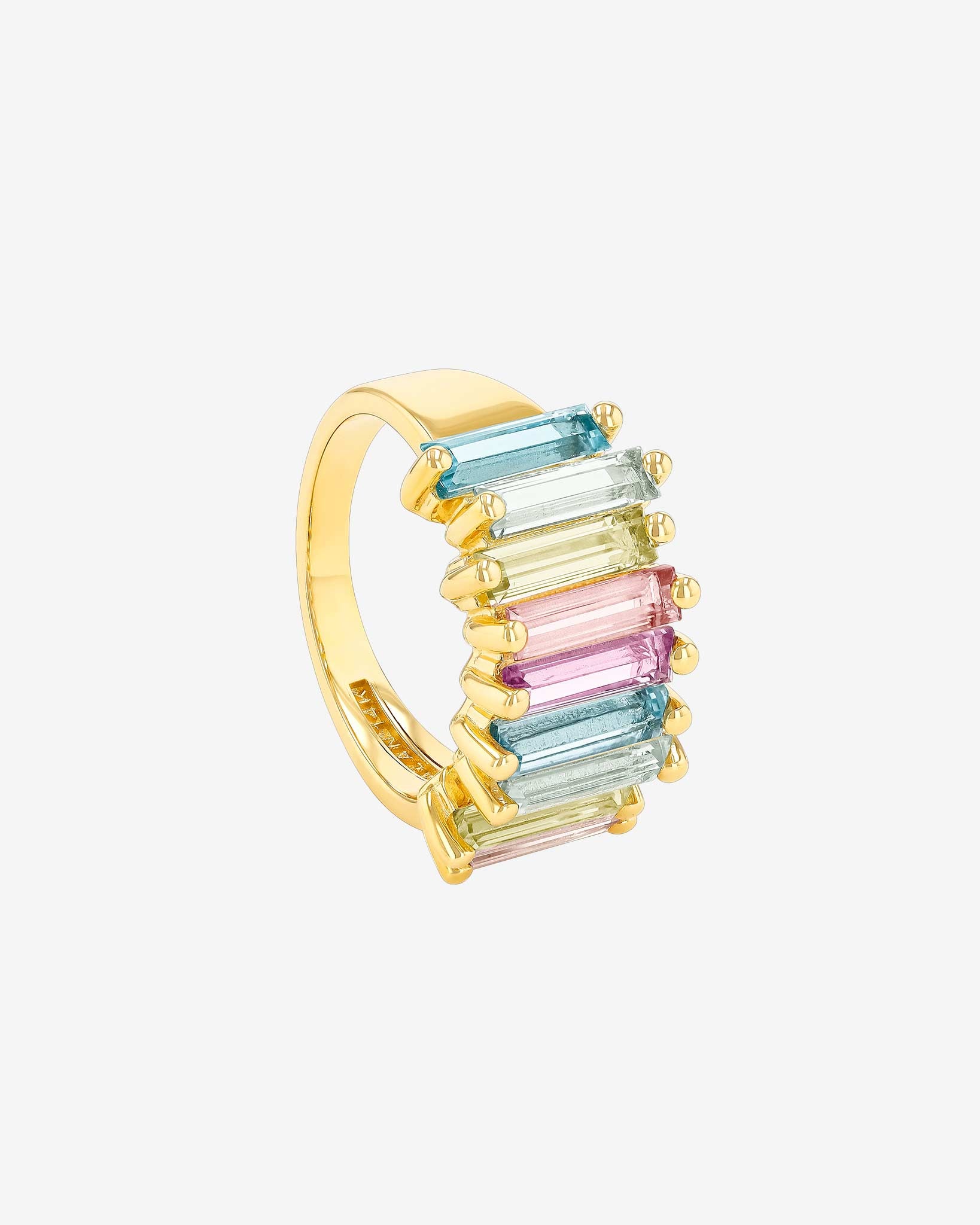 Kalan By Suzanne Kalan Amalfi Pastel Stacker Half Band in 14k yellow gold