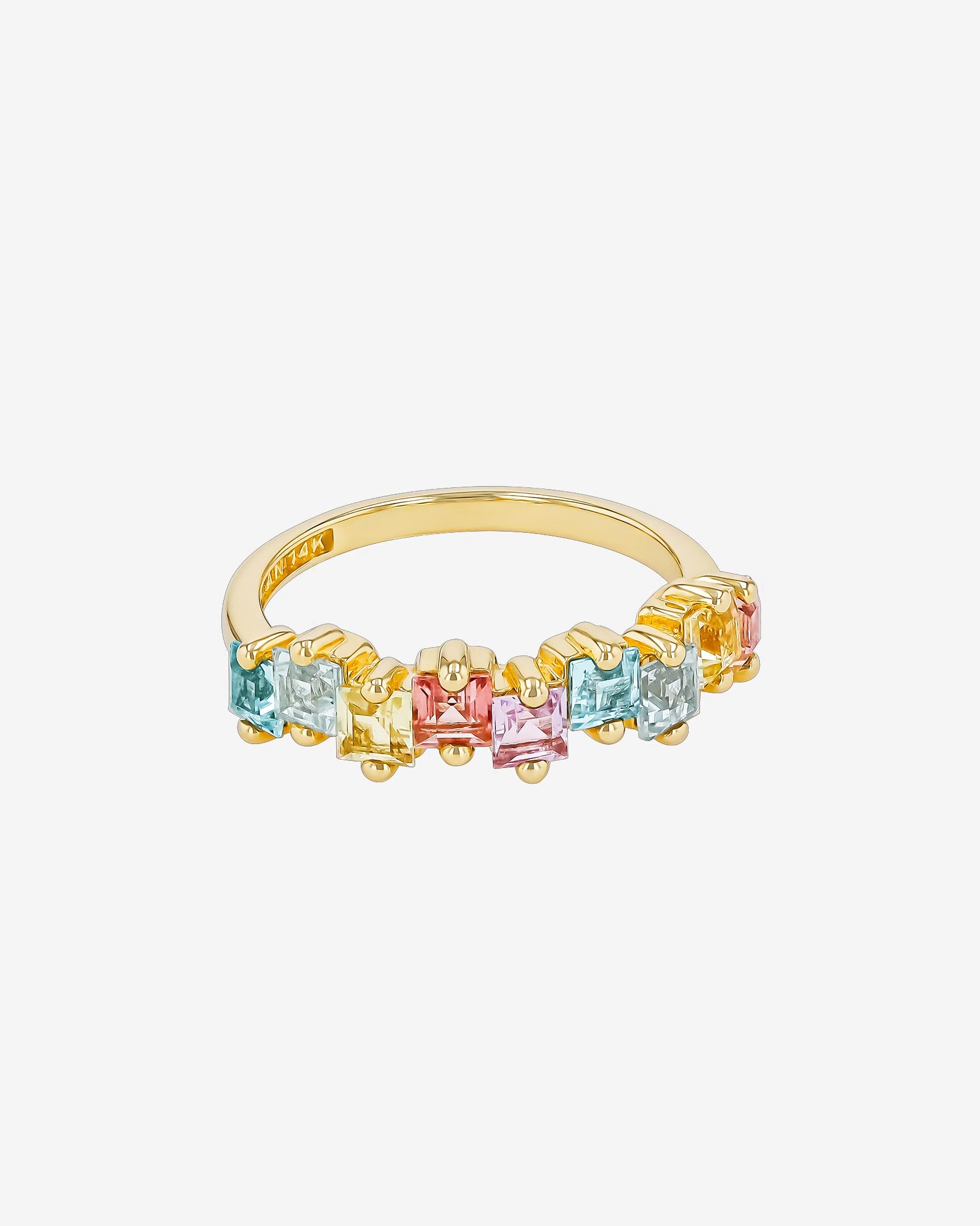 Kalan By Suzanne Kalan Cierra Pastel Mix Half Band in 14k yellow gold
