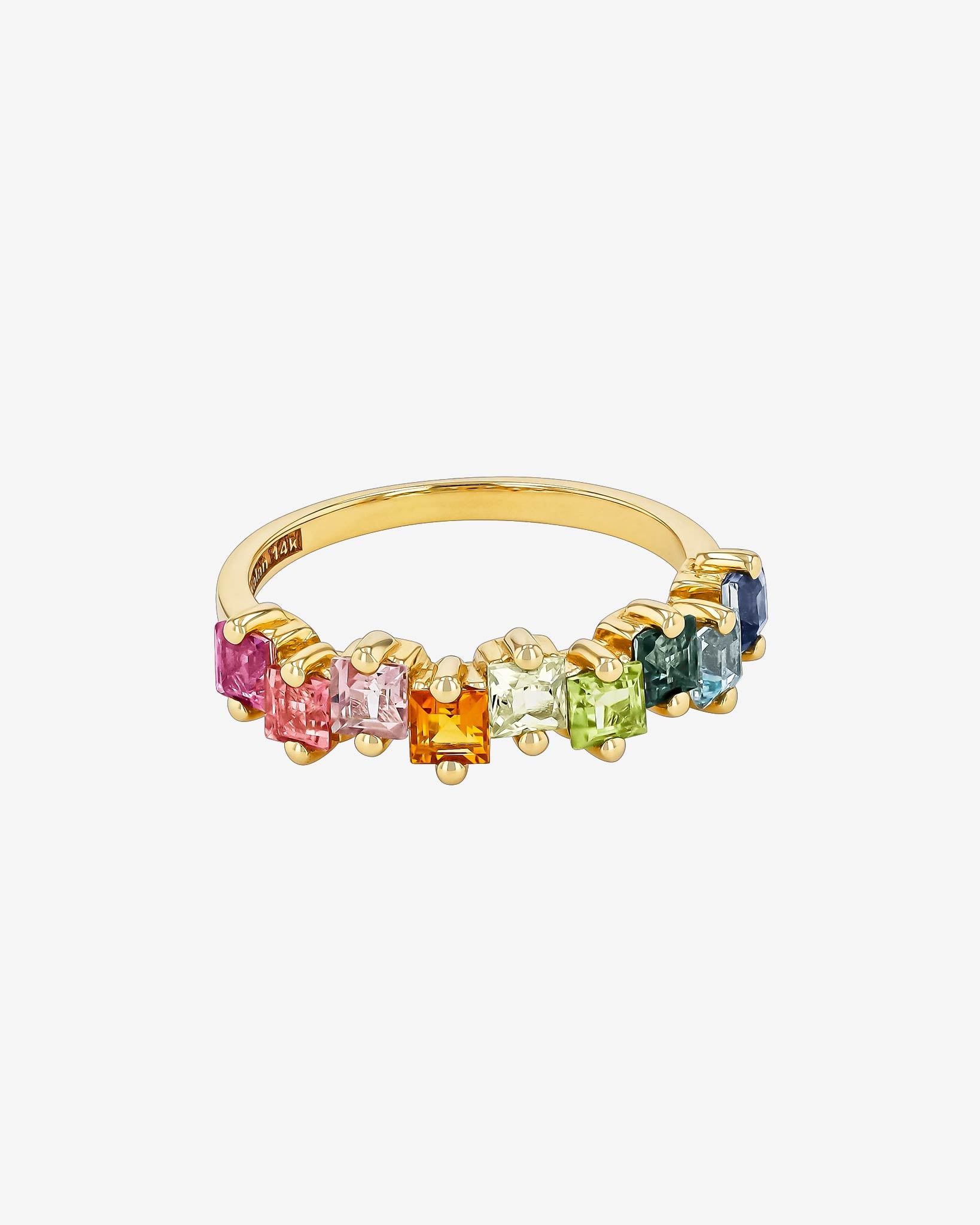 Kalan By Suzanne Kalan Cierra Rainbow Half Band in 14k yellow gold