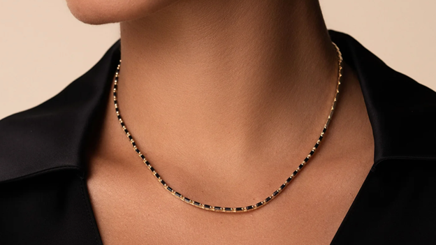 Sapphire Tennis Necklace