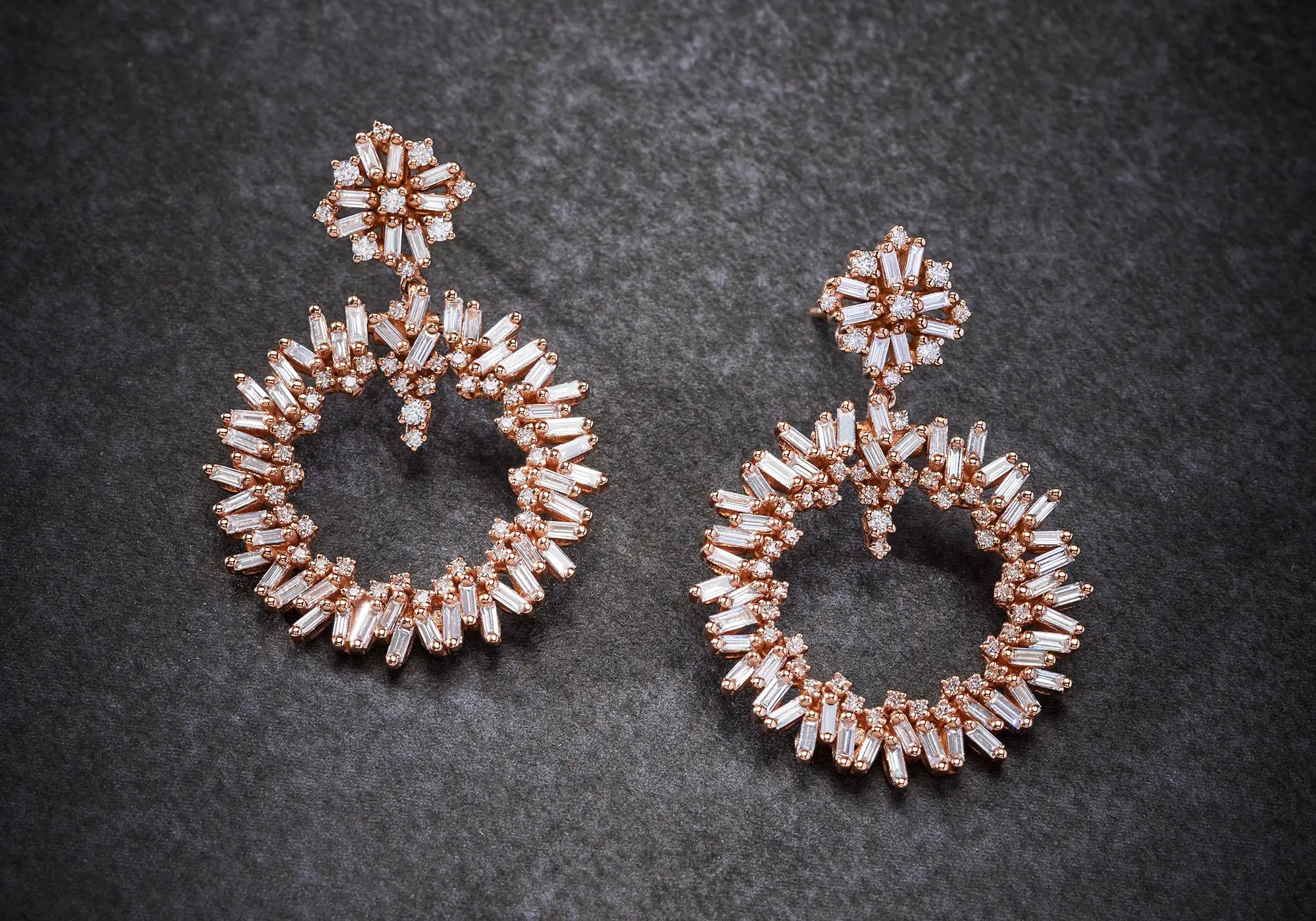 18k drop earrings