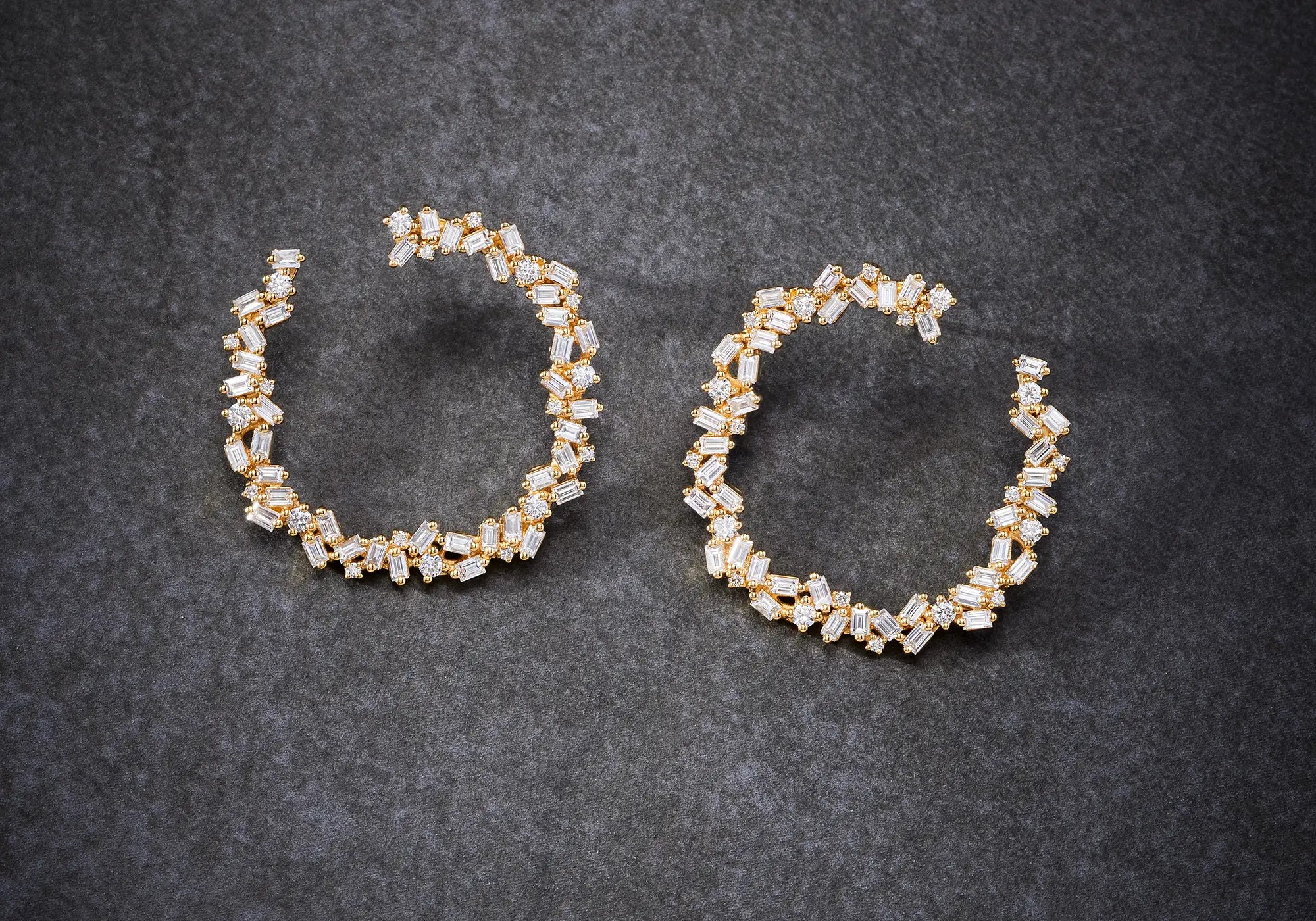 18k diamond earrings