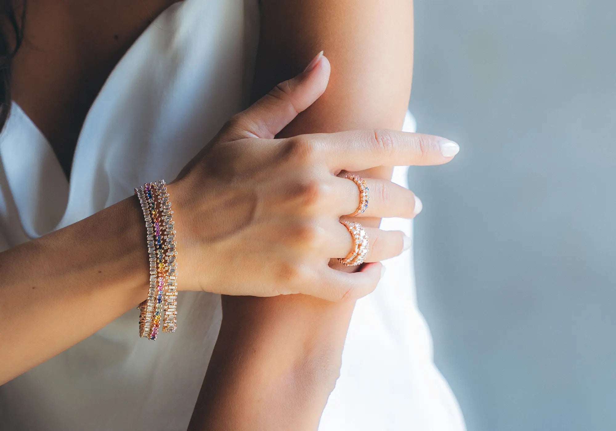 18k sapphire tennis bracelet