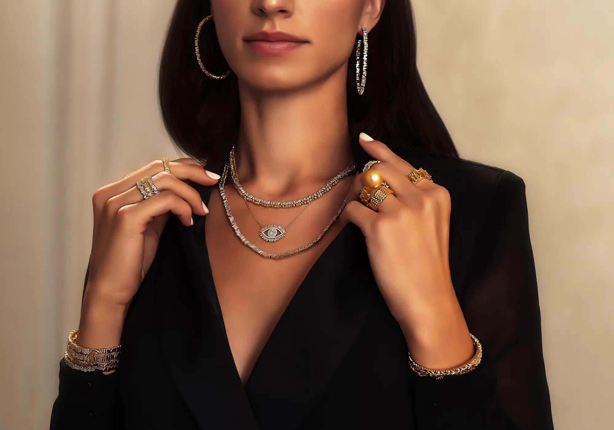 18k gold hoops