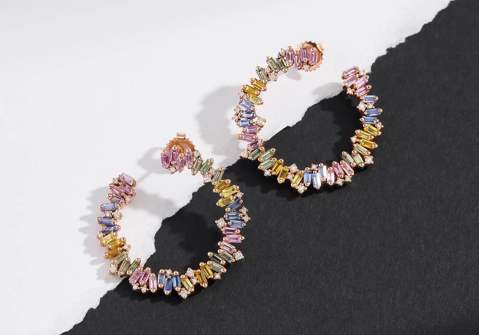 18k sapphire baguette jewelry