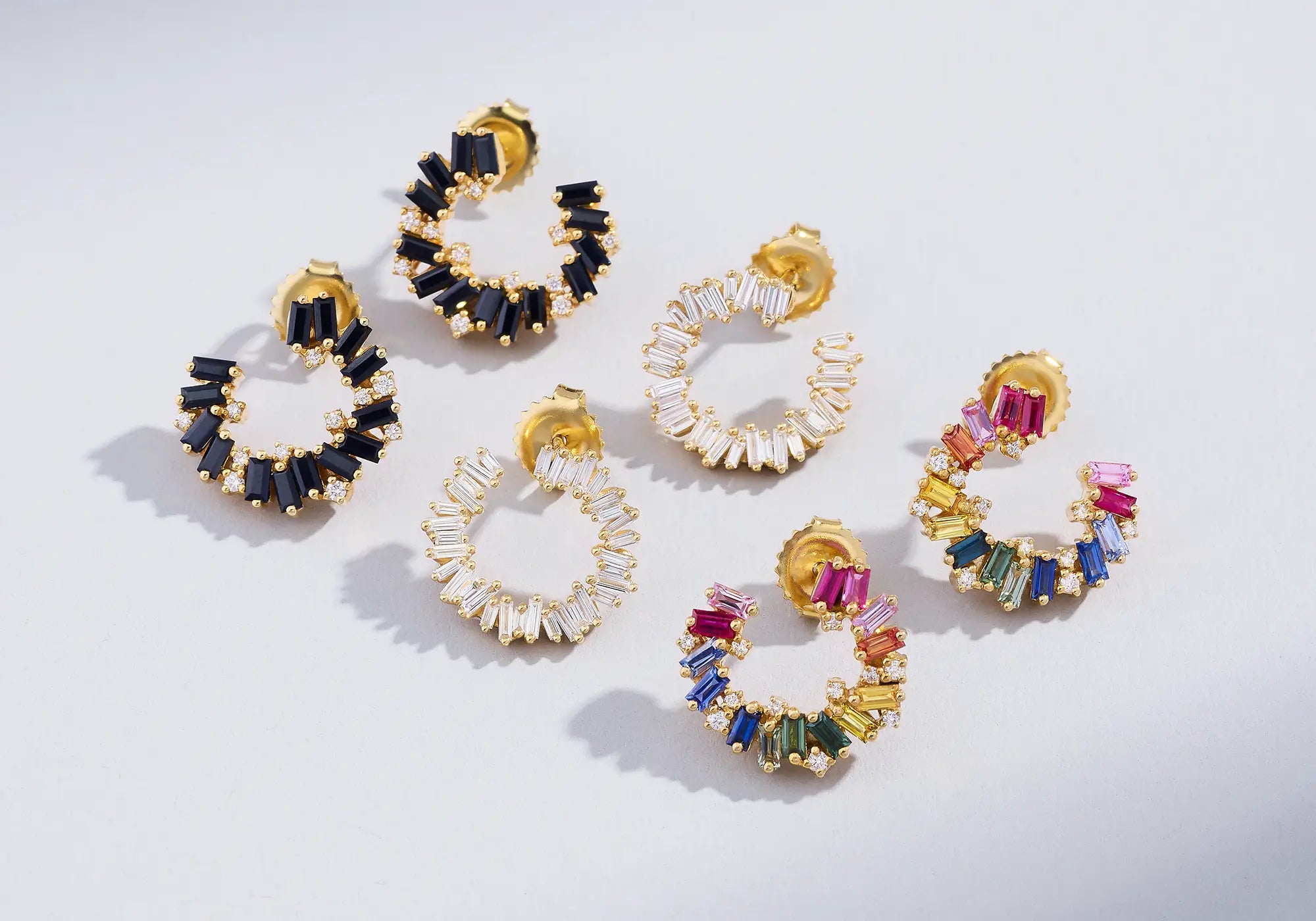 18k gold hoop earrings