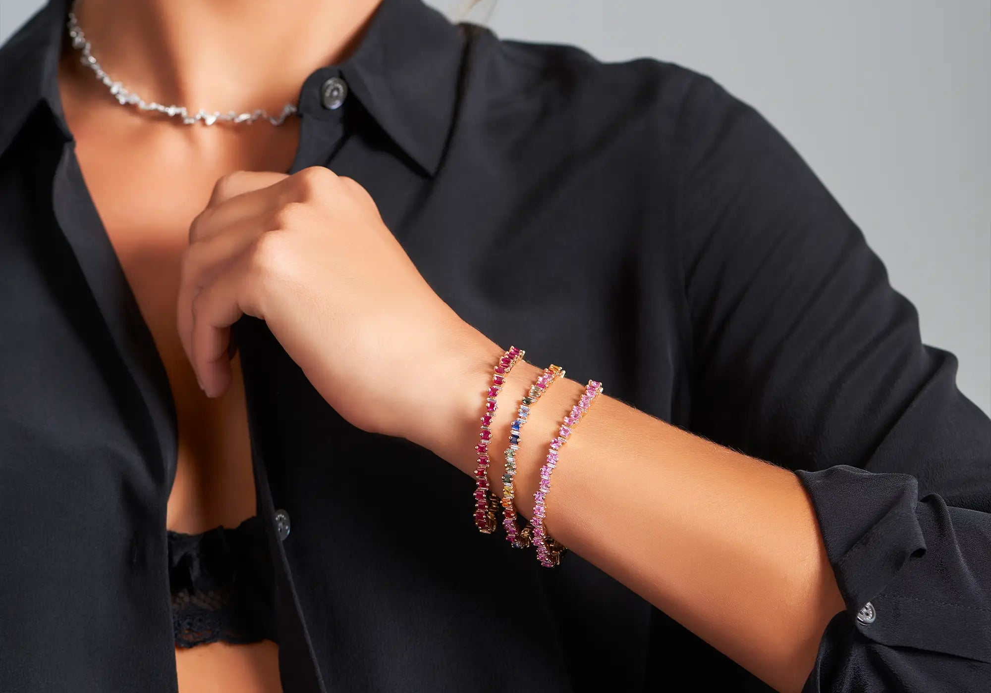 18k tennis bracelet