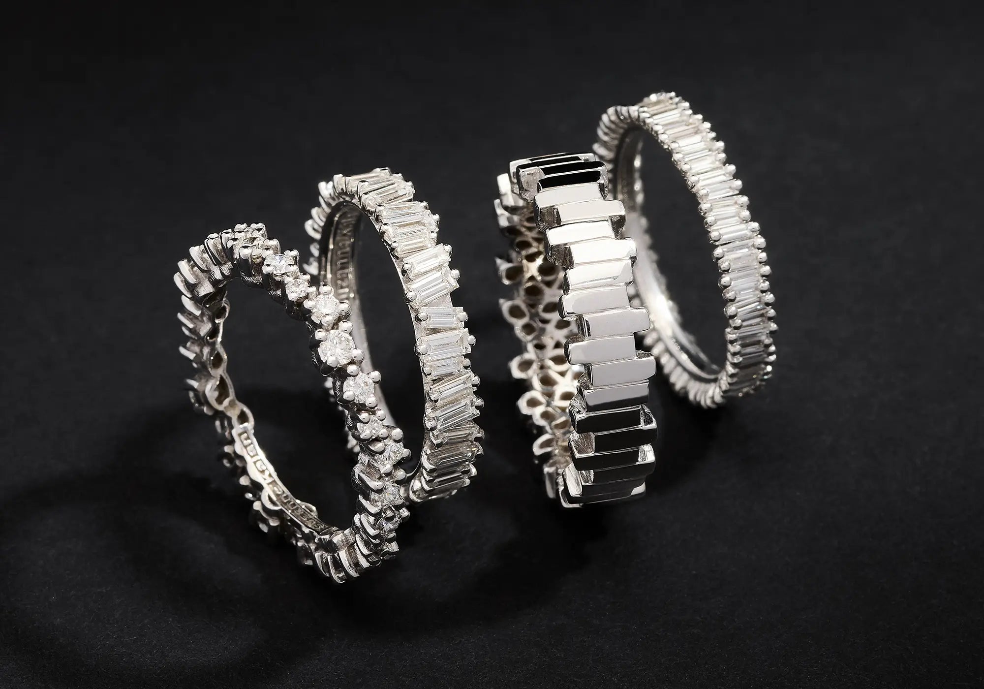 18k diamond wedding bands