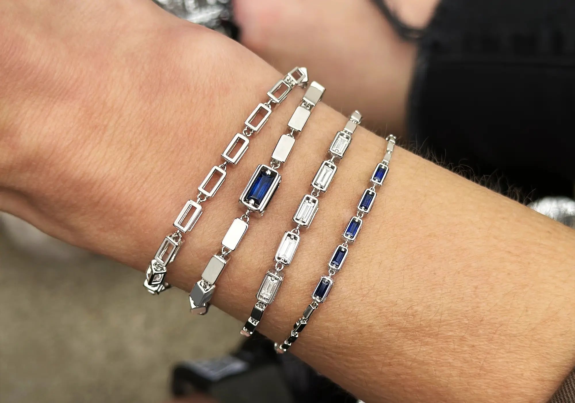 Suzanne Kalan Sapphire Tennis Bracelet