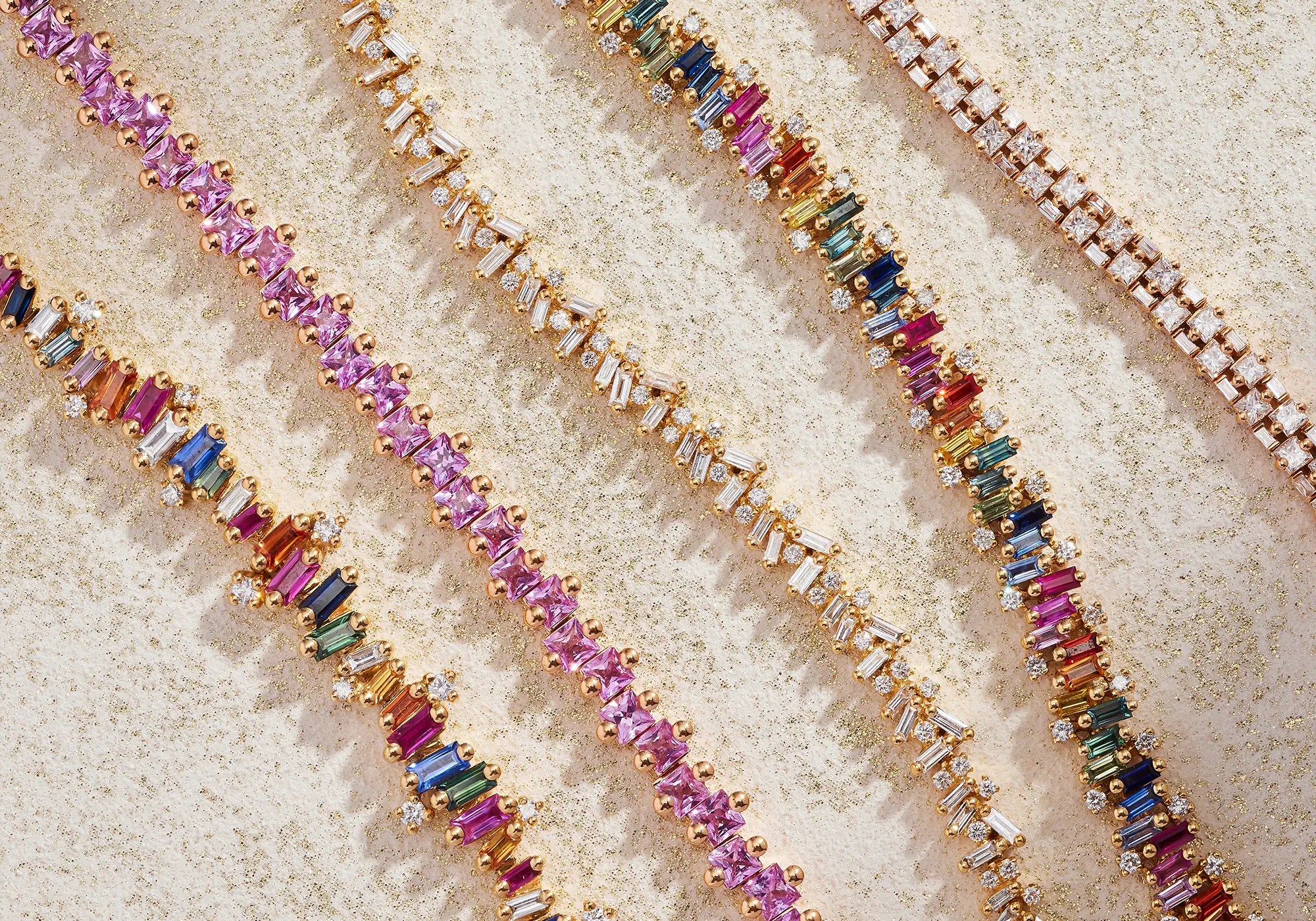 18k tennis bracelets